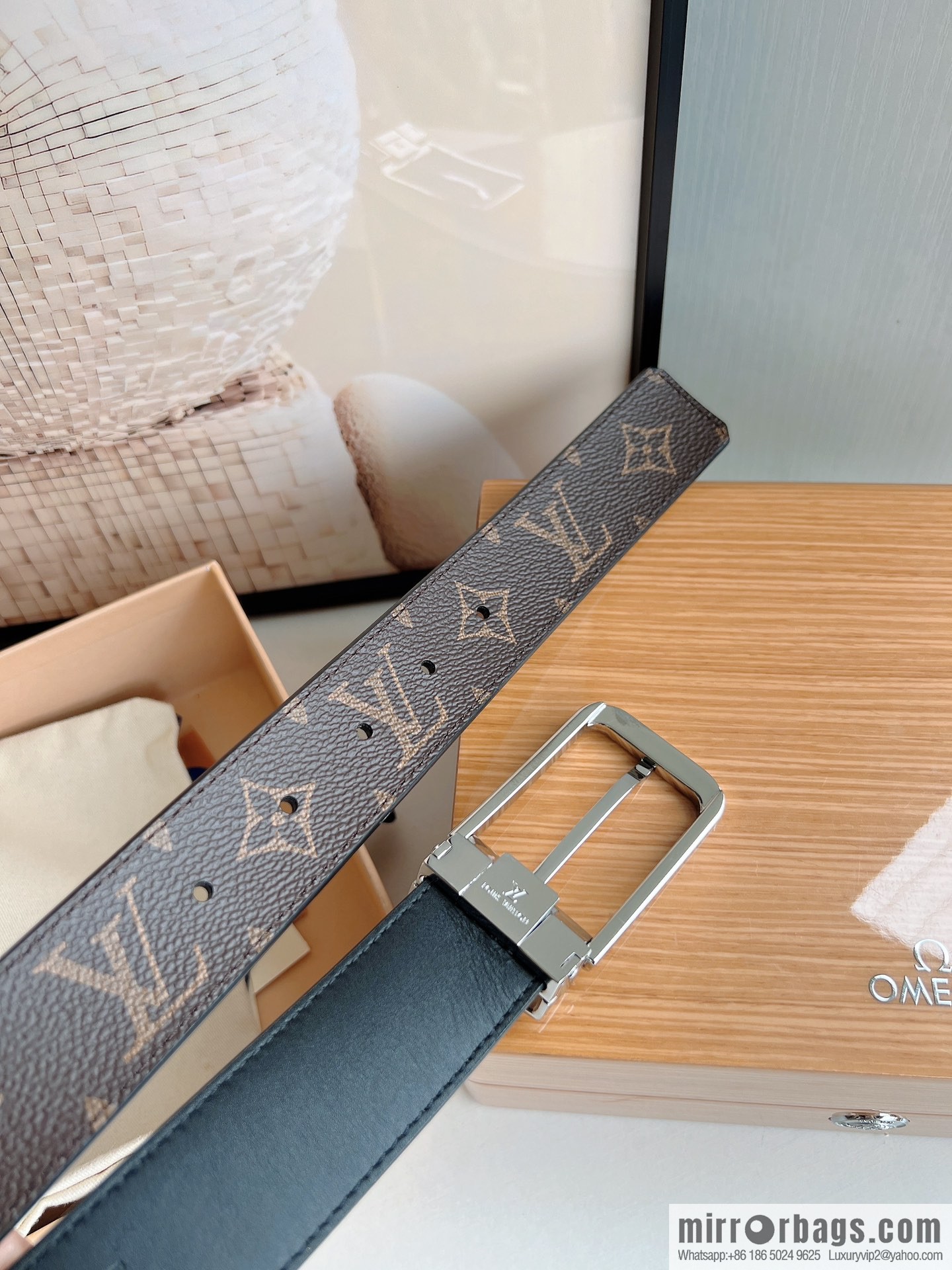 LV/Louis Vuitton, presbyopia needle belt 35mm width