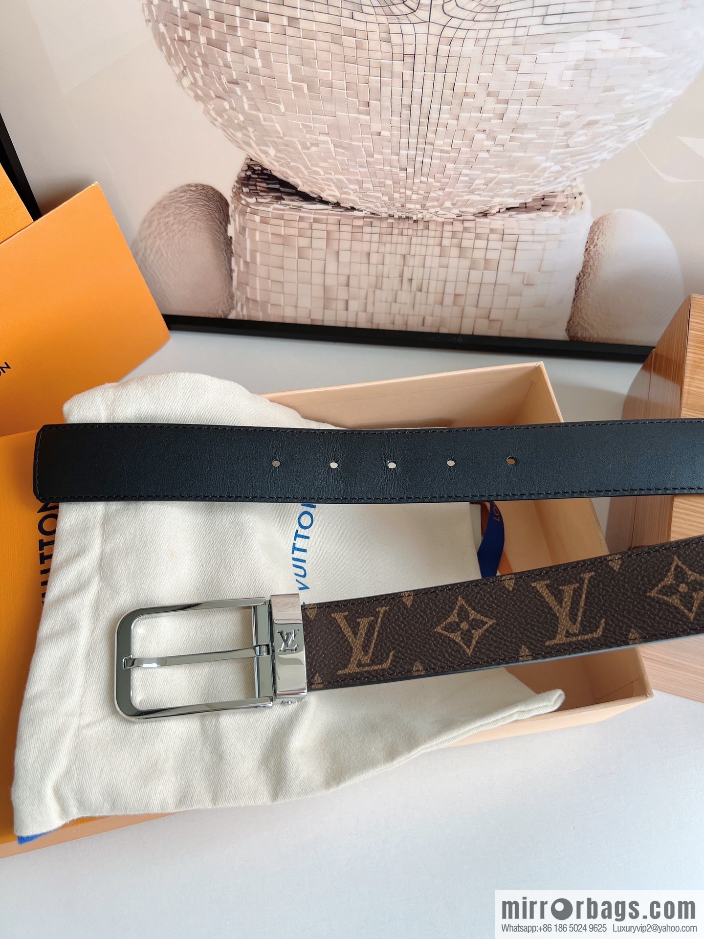 LV/Louis Vuitton, presbyopia needle belt 35mm width