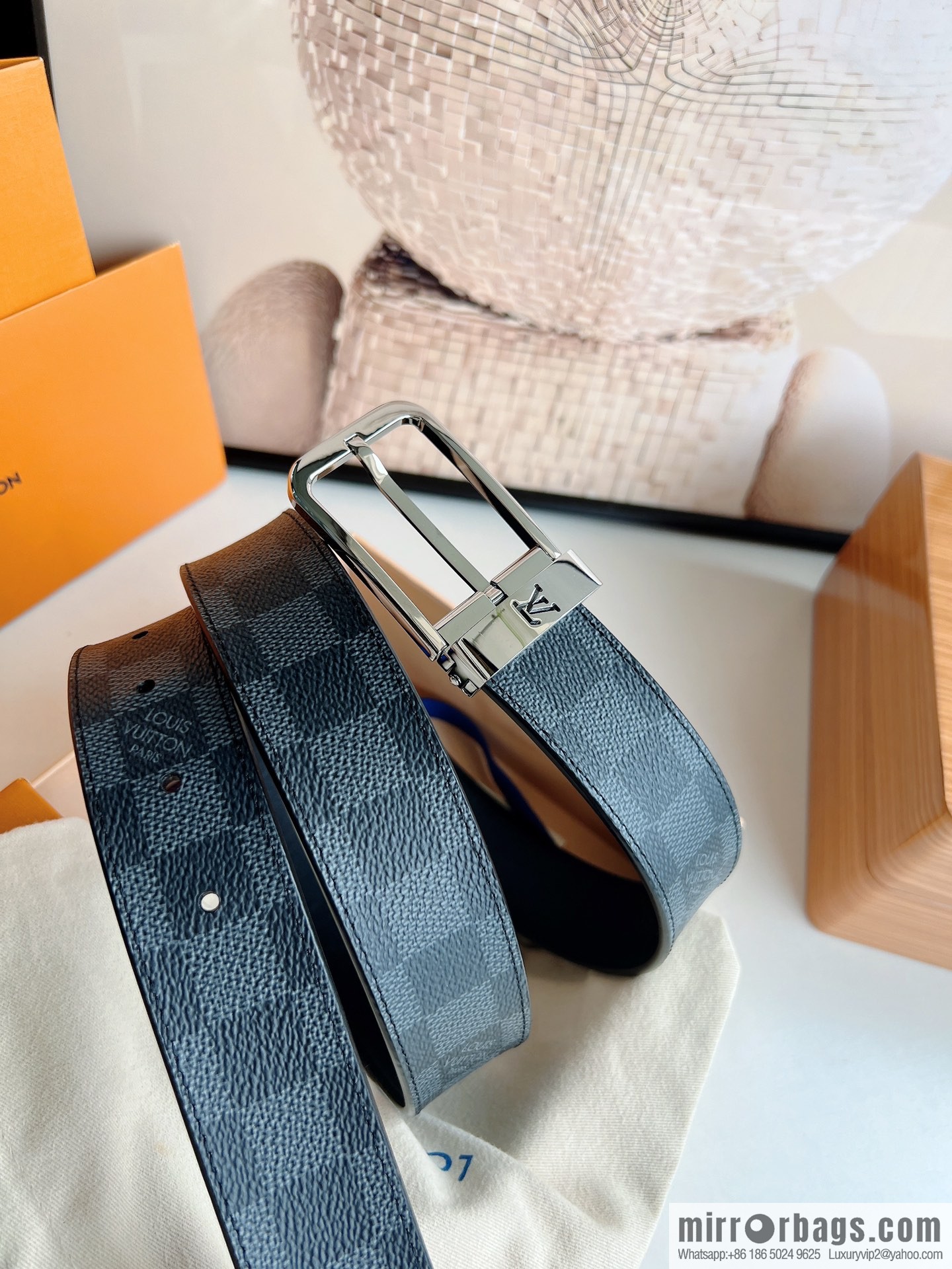 LV/Louis Vuitton, presbyopia needle belt 35mm width