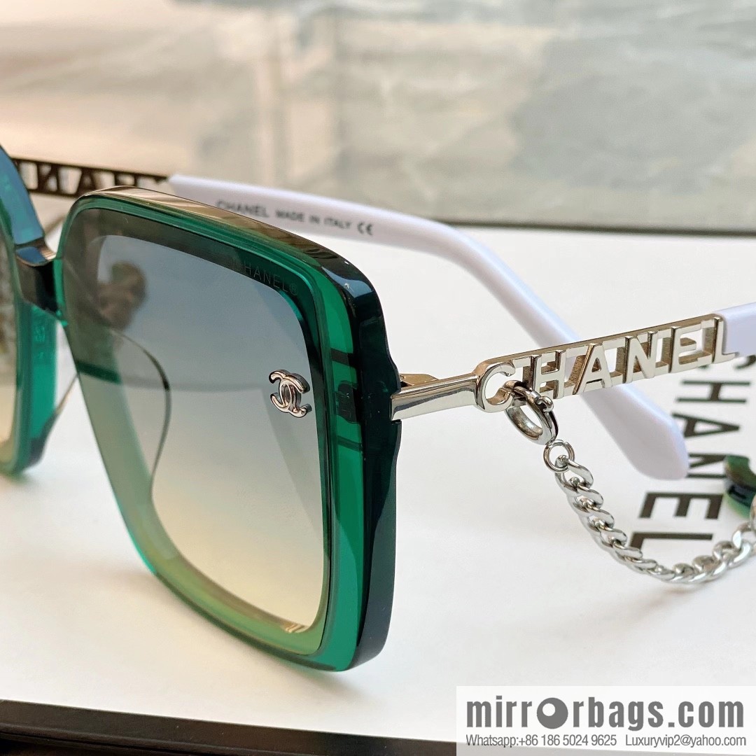 Chanel double C iconic logo women's sunglasses