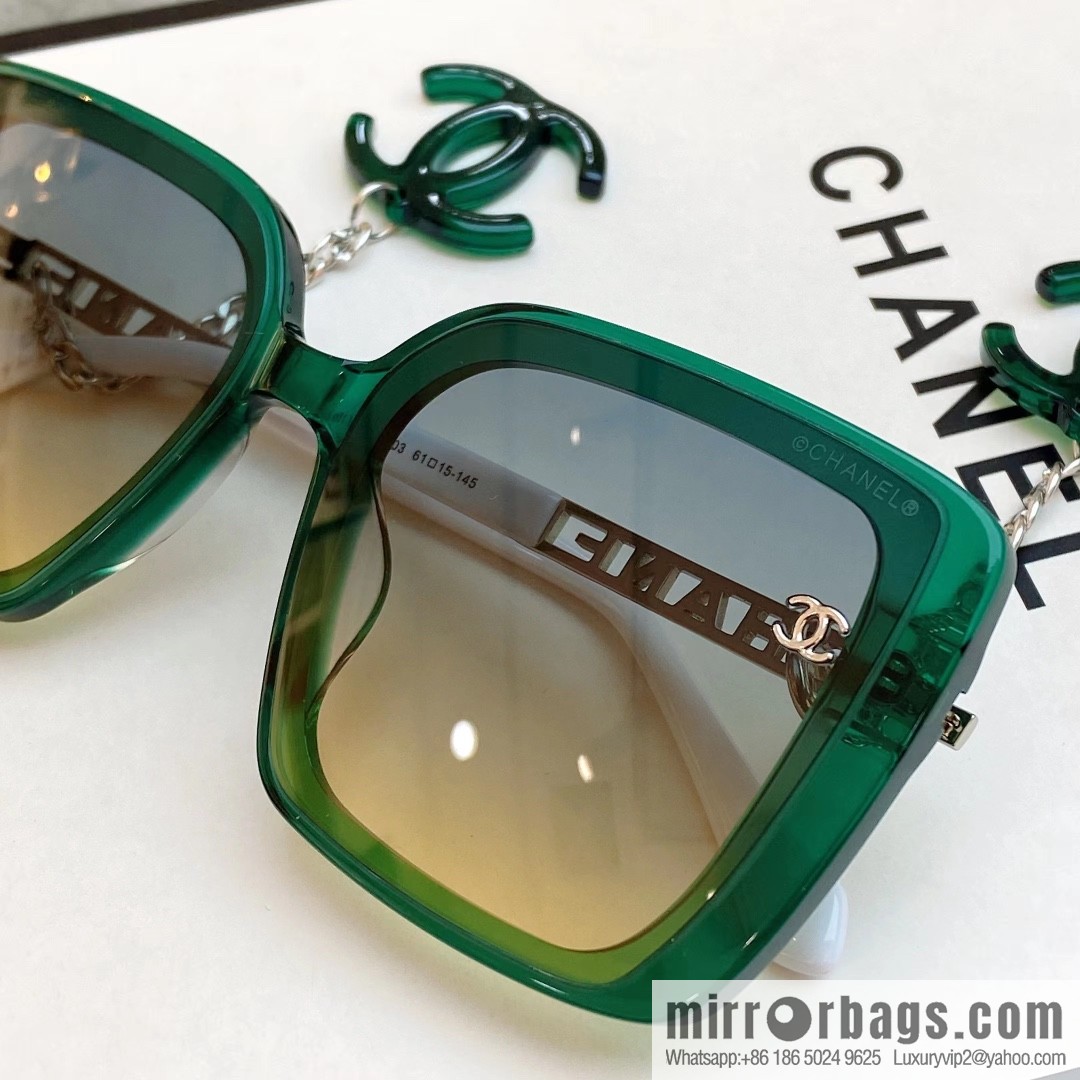 Chanel double C iconic logo women's sunglasses
