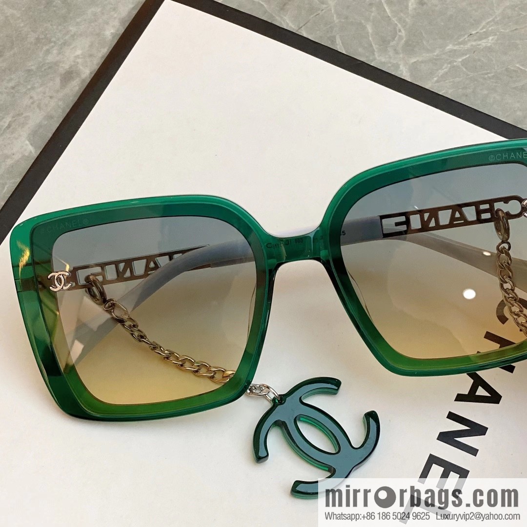 Chanel double C iconic logo women's sunglasses