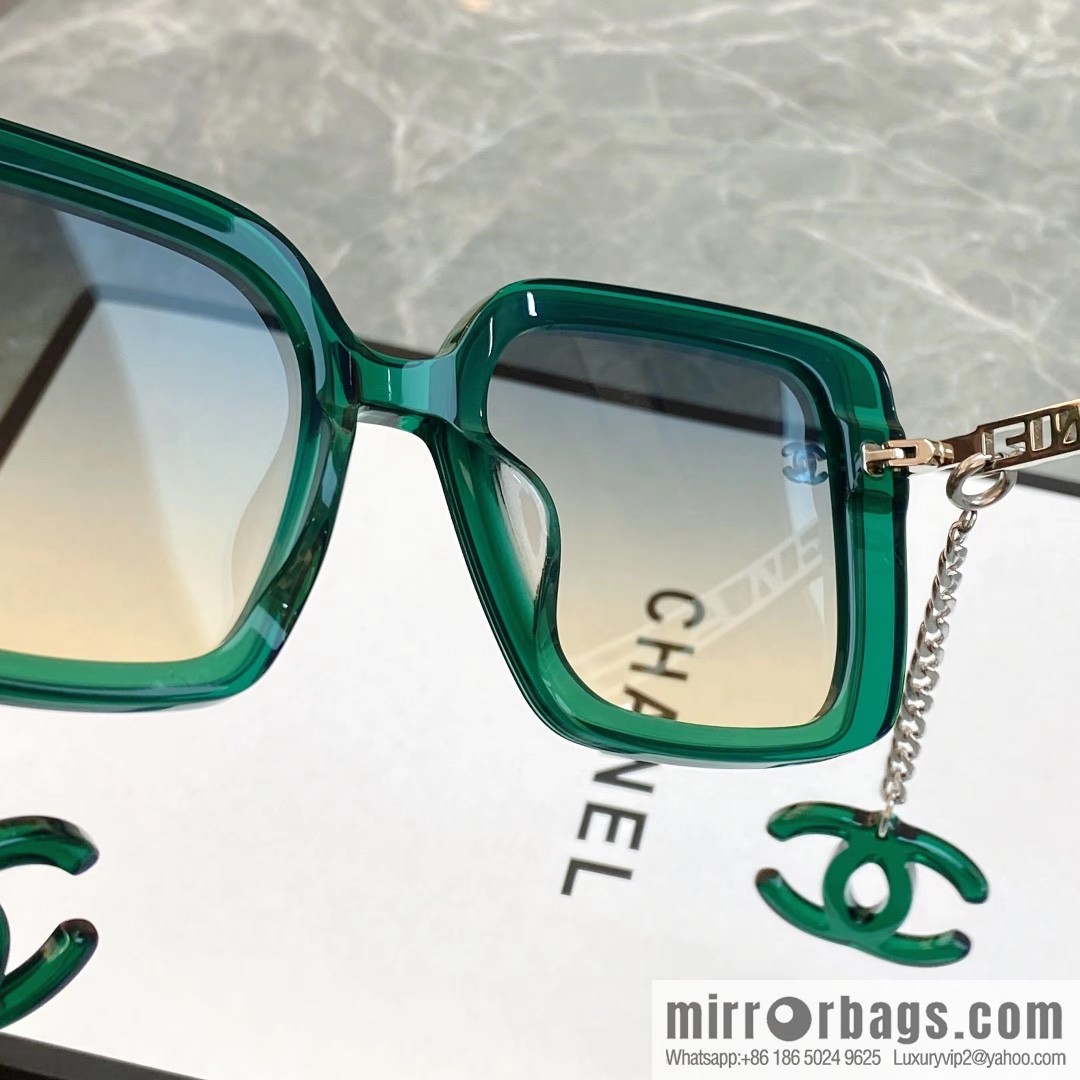Chanel double C iconic logo women's sunglasses