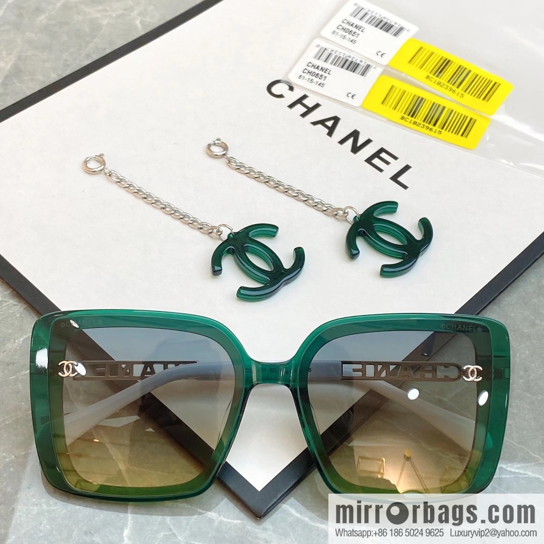 Chanel double C iconic logo women's sunglasses