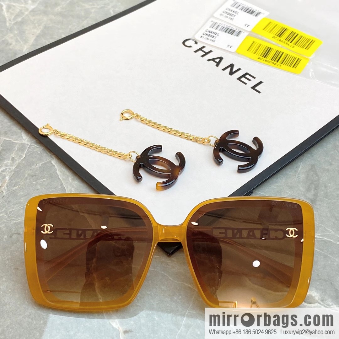 Chanel double C iconic logo women's sunglasses