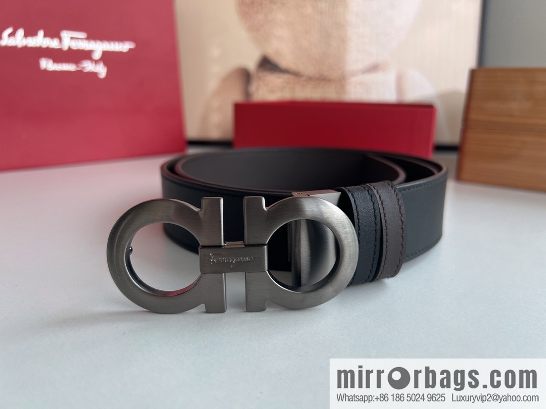 Ferragamo Ferragamo, Fortune 8-figure buckle belt 3.5cm