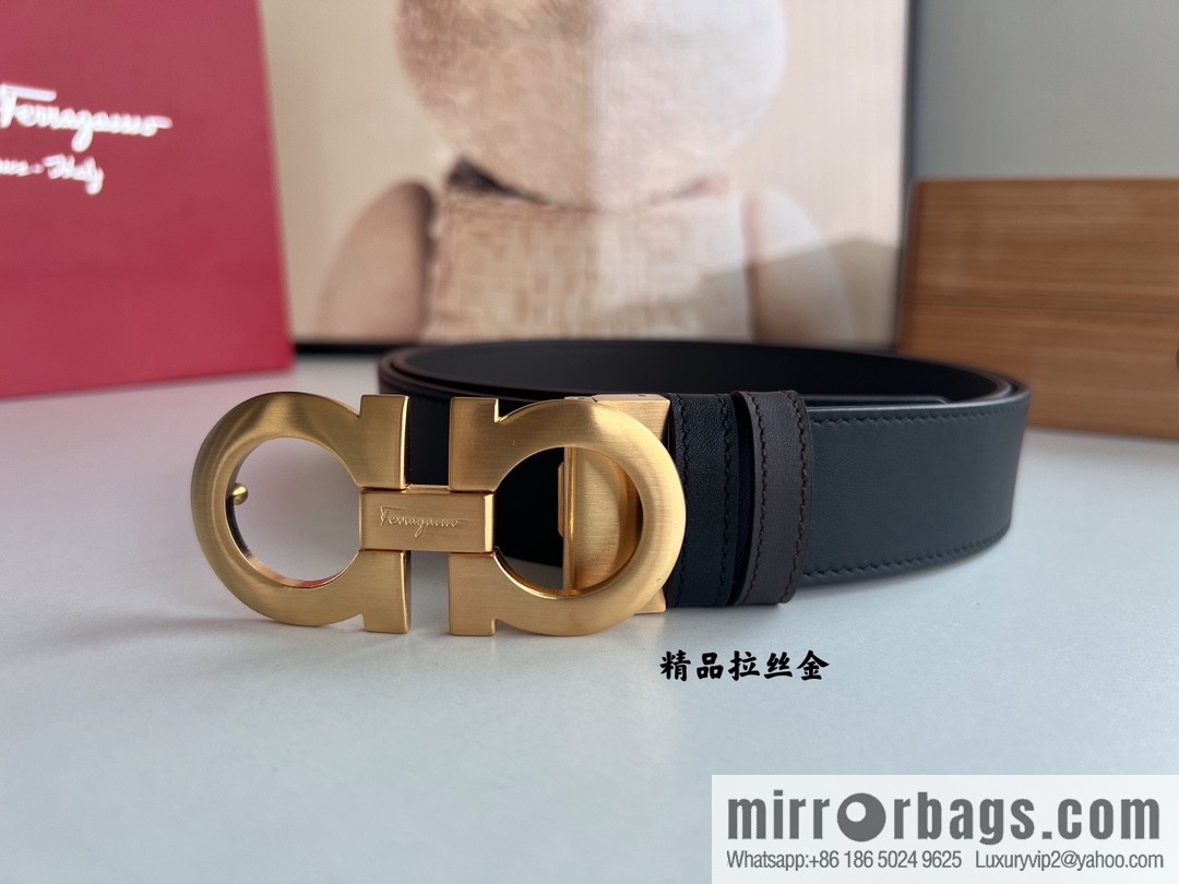 Ferragamo Ferragamo, Fortune 8-figure buckle belt 3.5cm