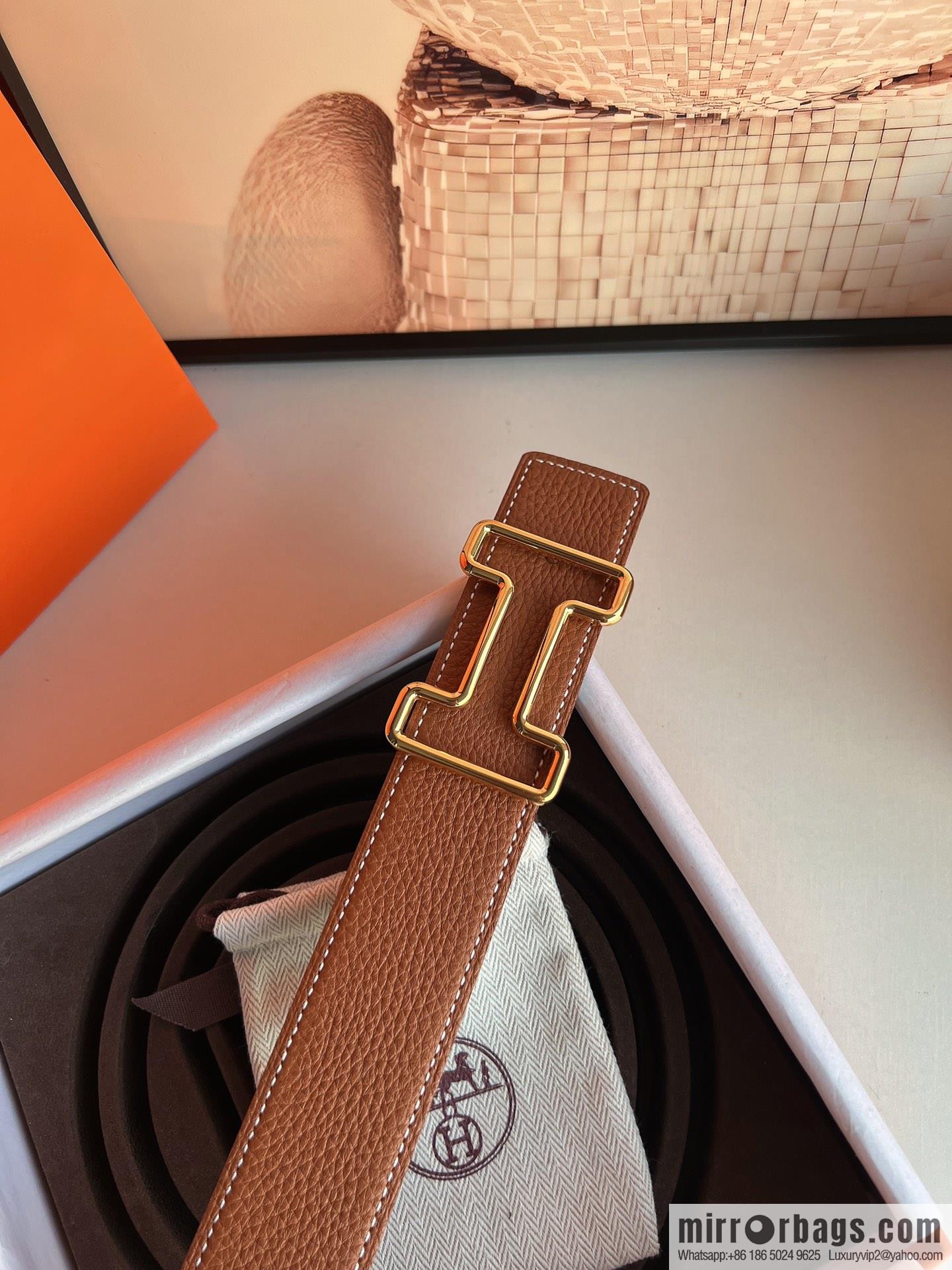 Hermes 2021 Trend Series Element Belt 38cm