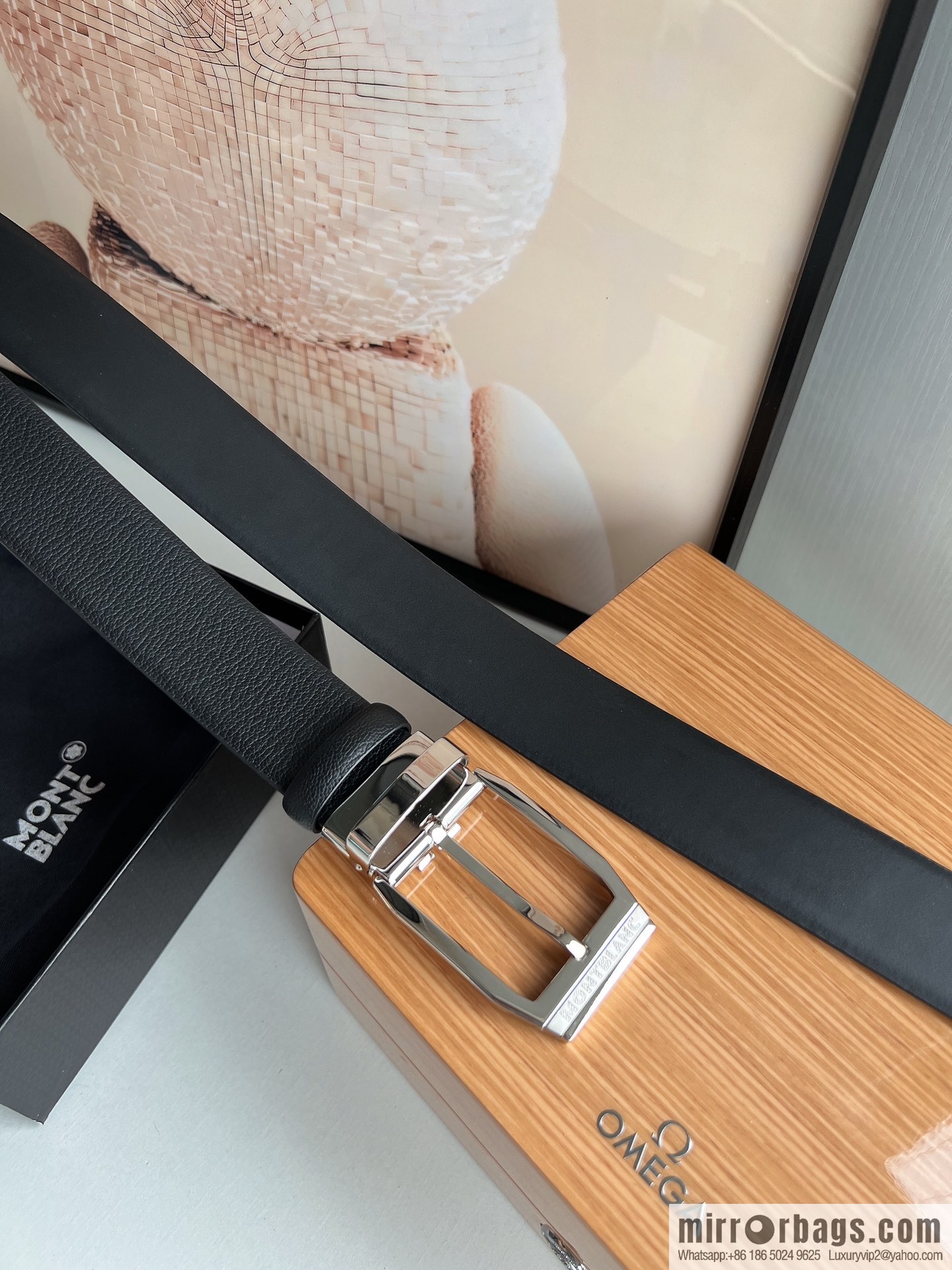 Zegna ZEGNA exquisite metal pin buckle first layer cowhide belt 3.5cm