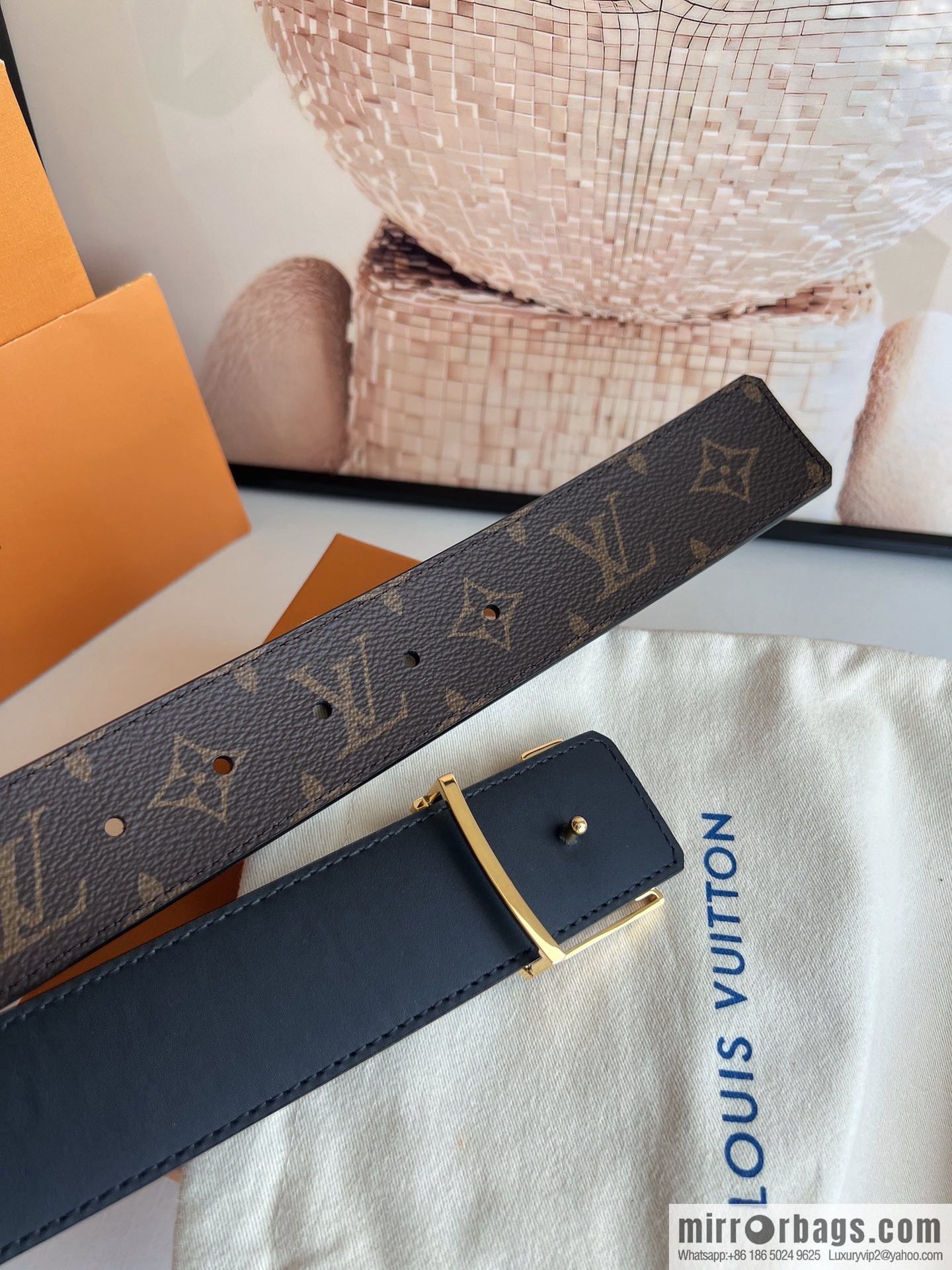 LV/Louis Vuitton 2022 new men's business belt 4.0cm