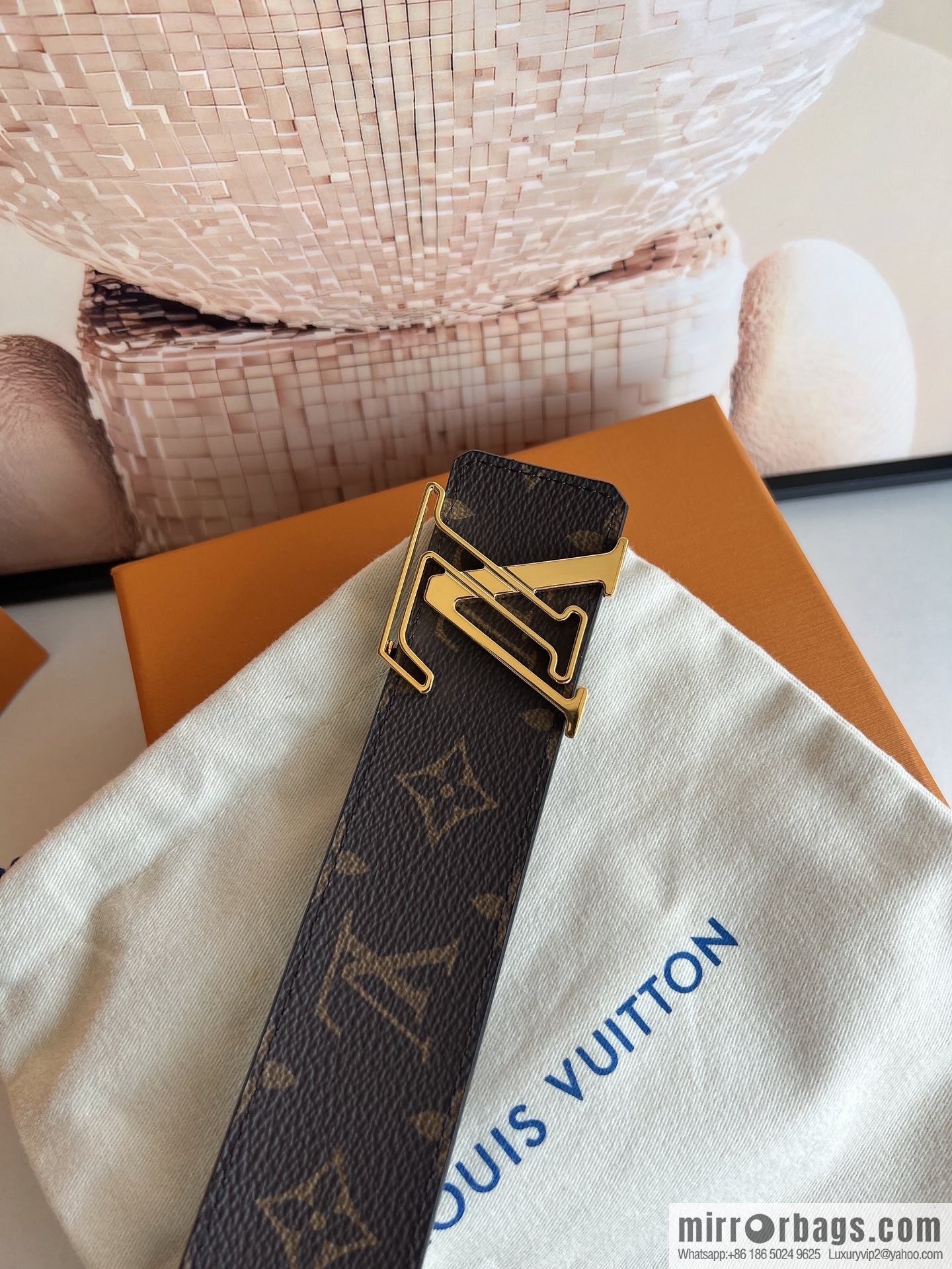 LV/Louis Vuitton 2022 new men's business belt 4.0cm