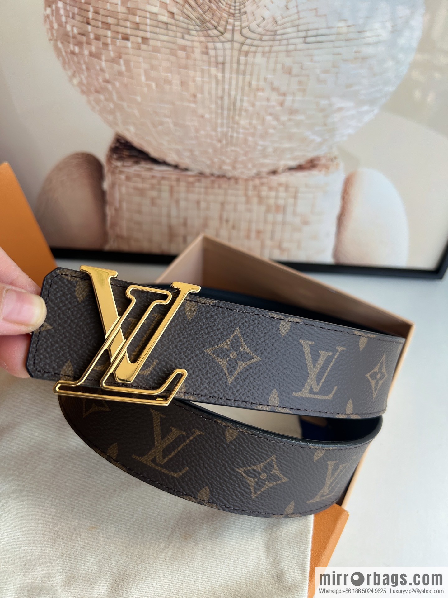 LV/Louis Vuitton 2022 new men's business belt 4.0cm