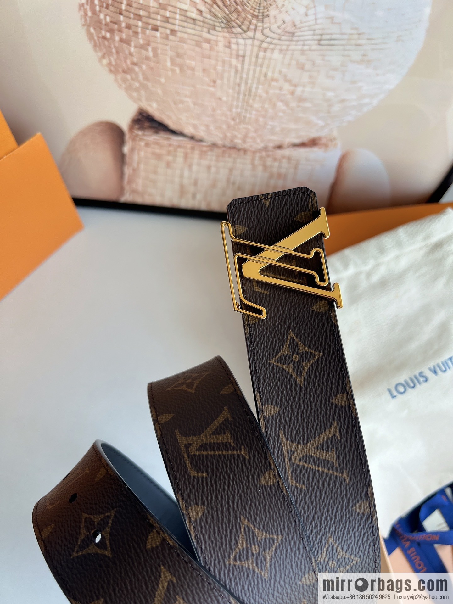 LV/Louis Vuitton 2022 new men's business belt 4.0cm
