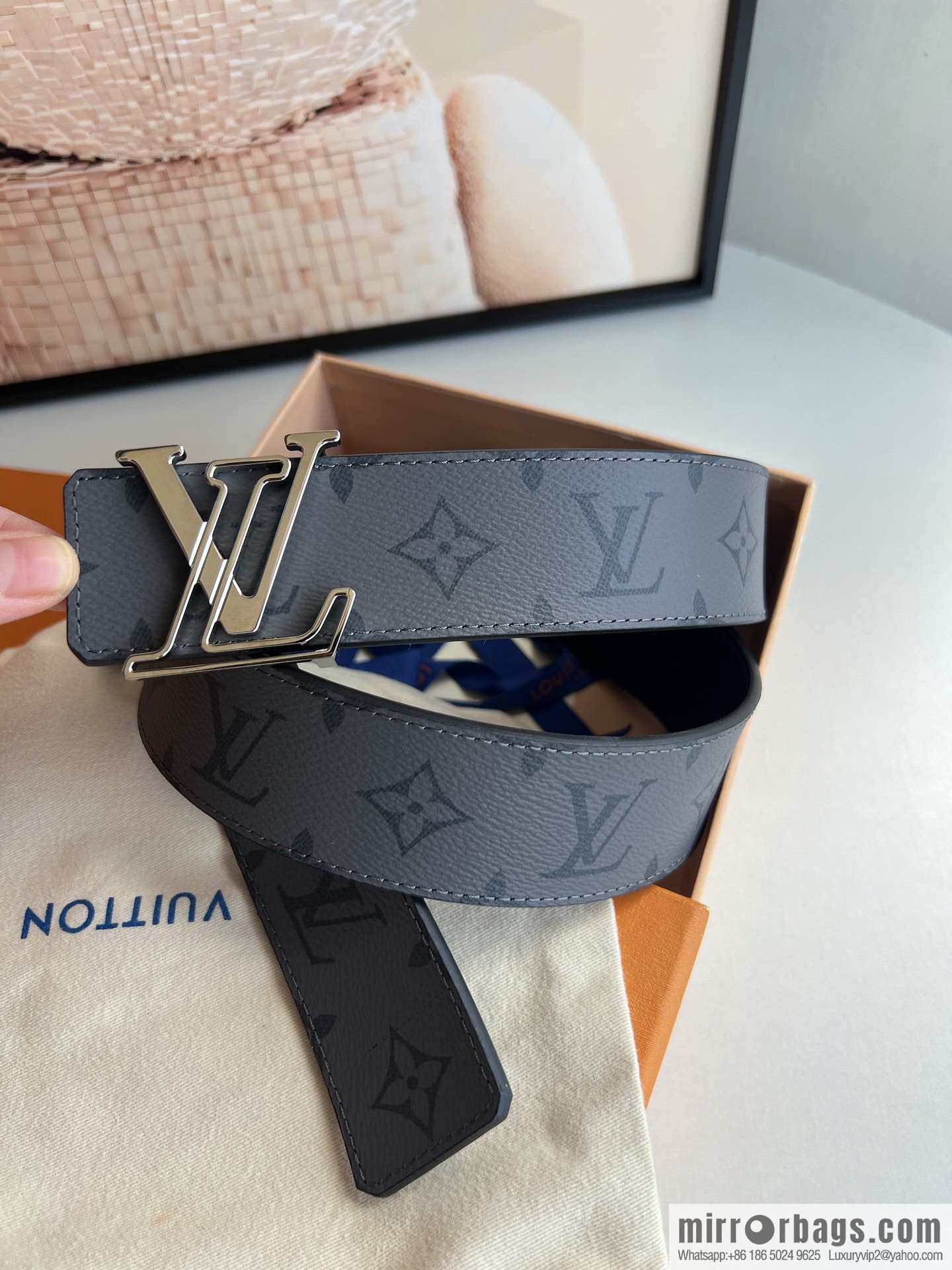 LV/Louis Vuitton 2022 new men's business belt 4.0cm