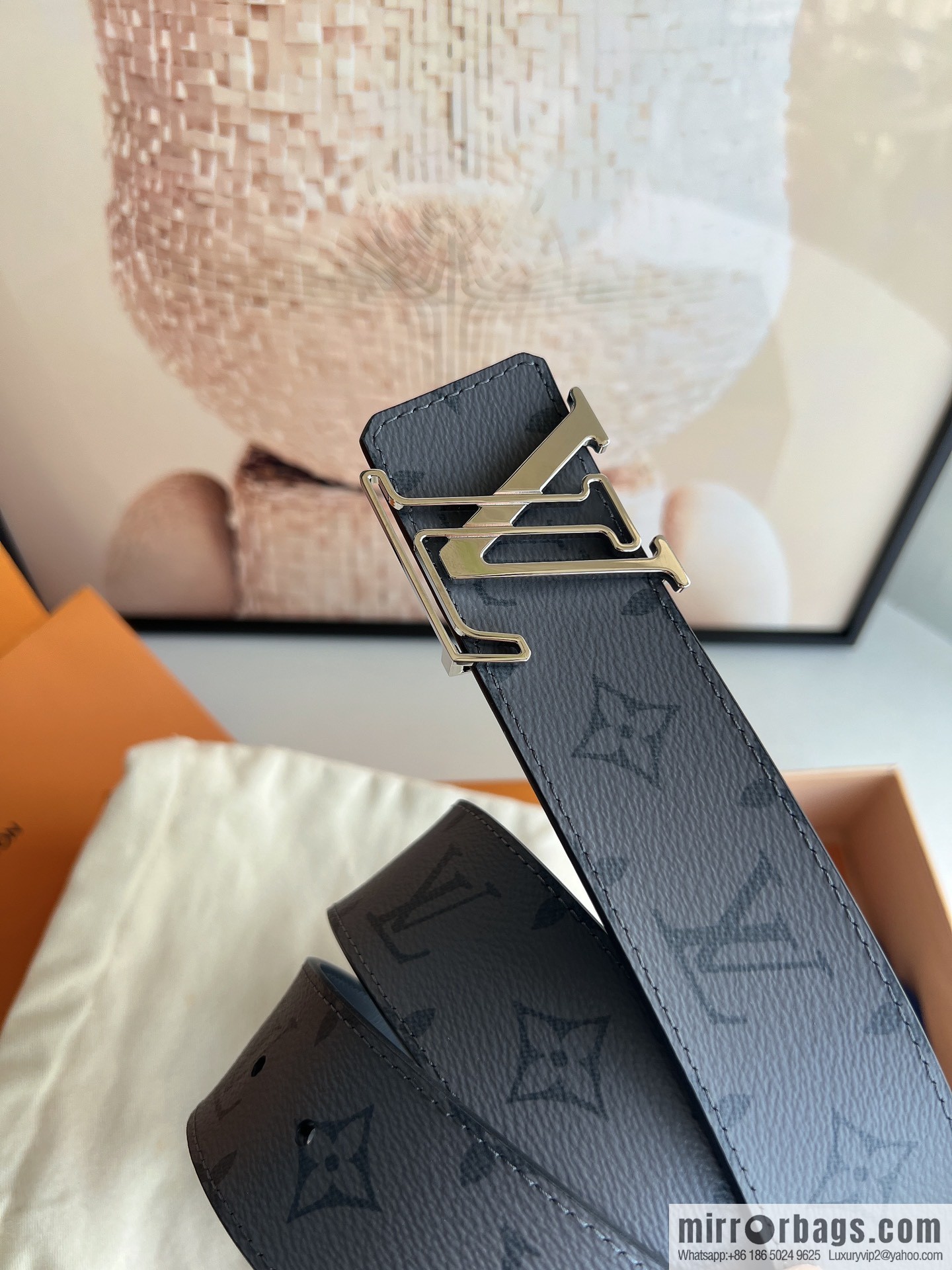 LV/Louis Vuitton 2022 new men's business belt 4.0cm