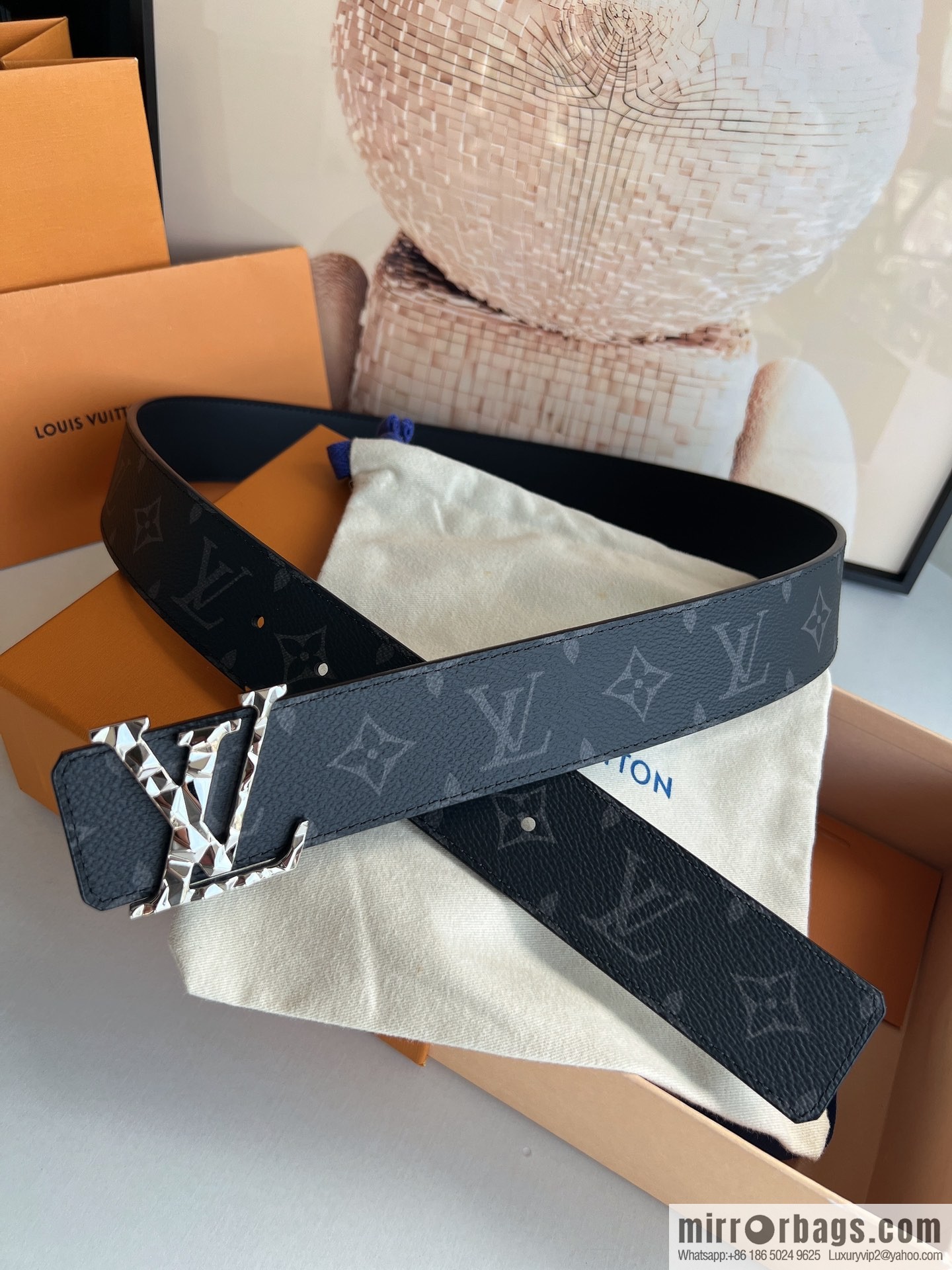 LV/Louis Vuitton 2022 new men's business belt 4.0cm