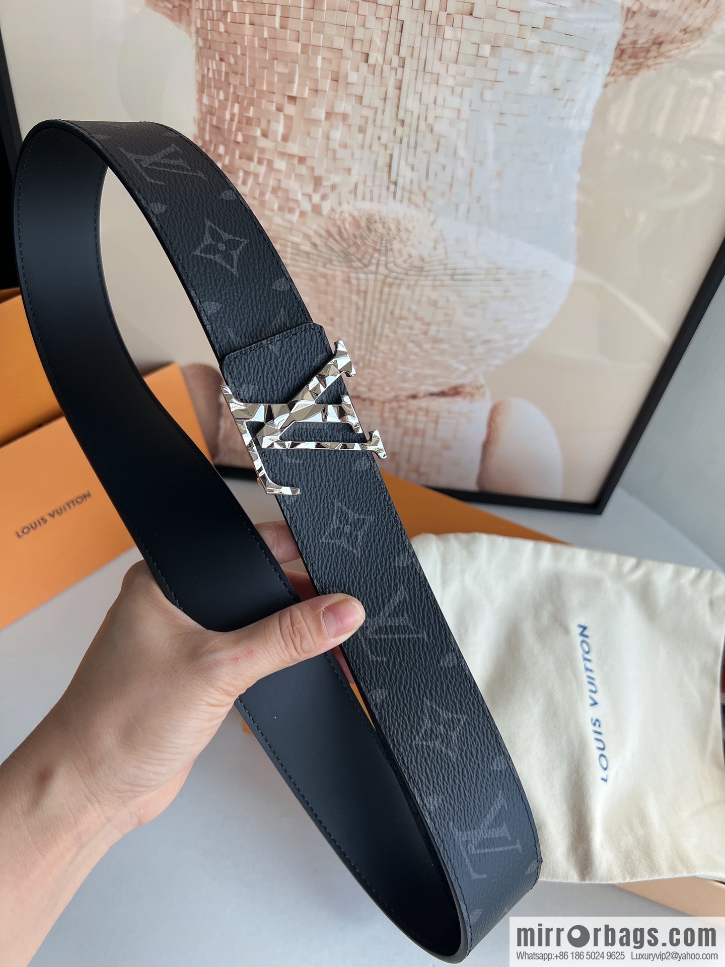 LV/Louis Vuitton 2022 new men's business belt 4.0cm