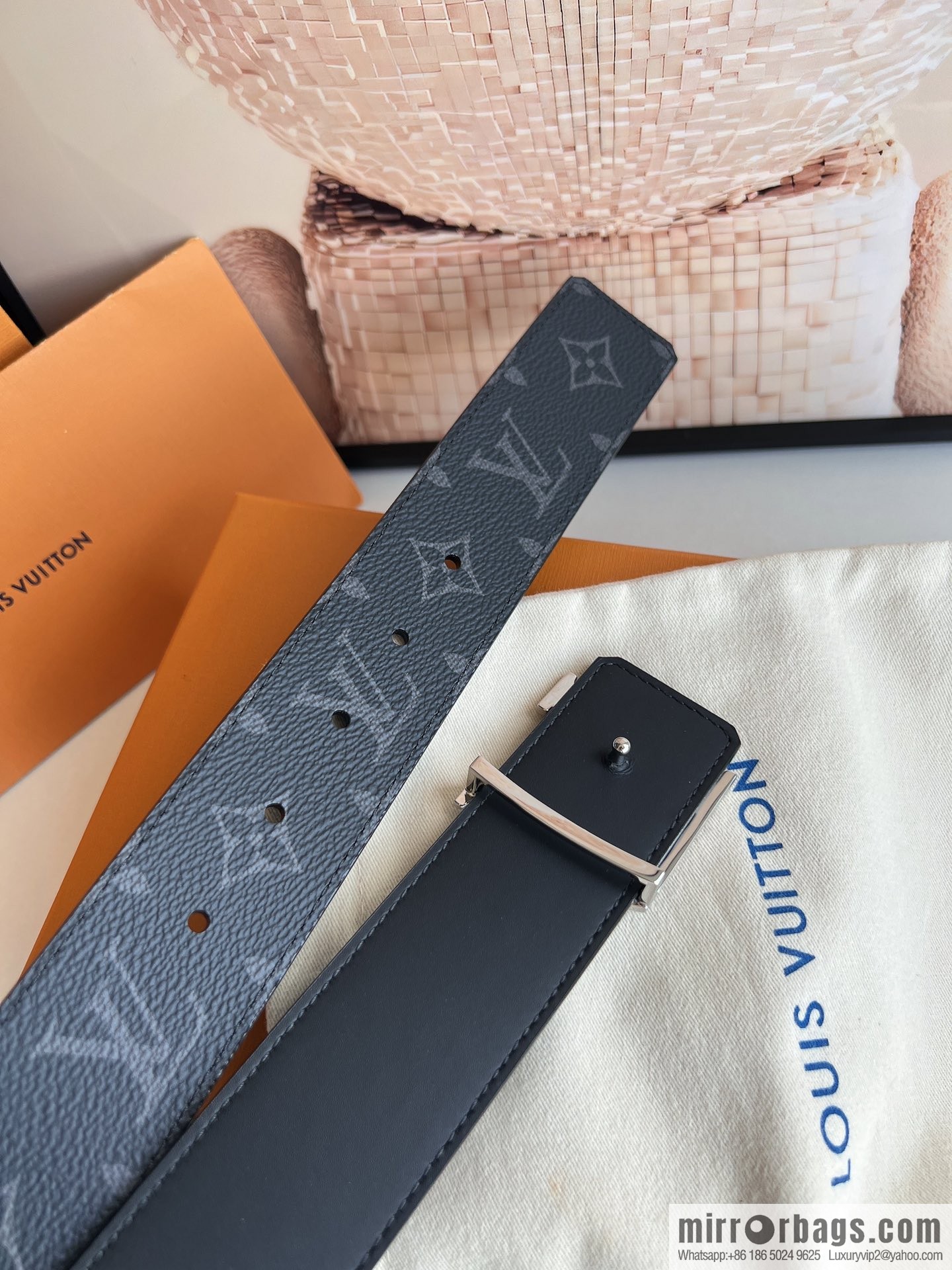 LV/Louis Vuitton 2022 new men's business belt 4.0cm
