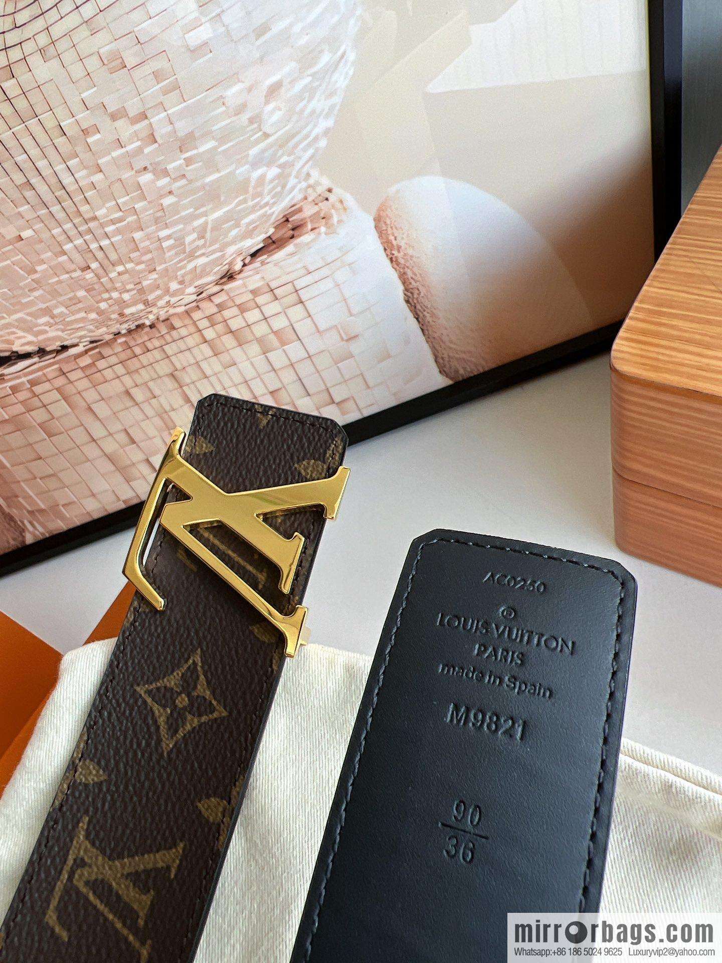 LV/Louis Vuitton 2022 new men's 40mm belt