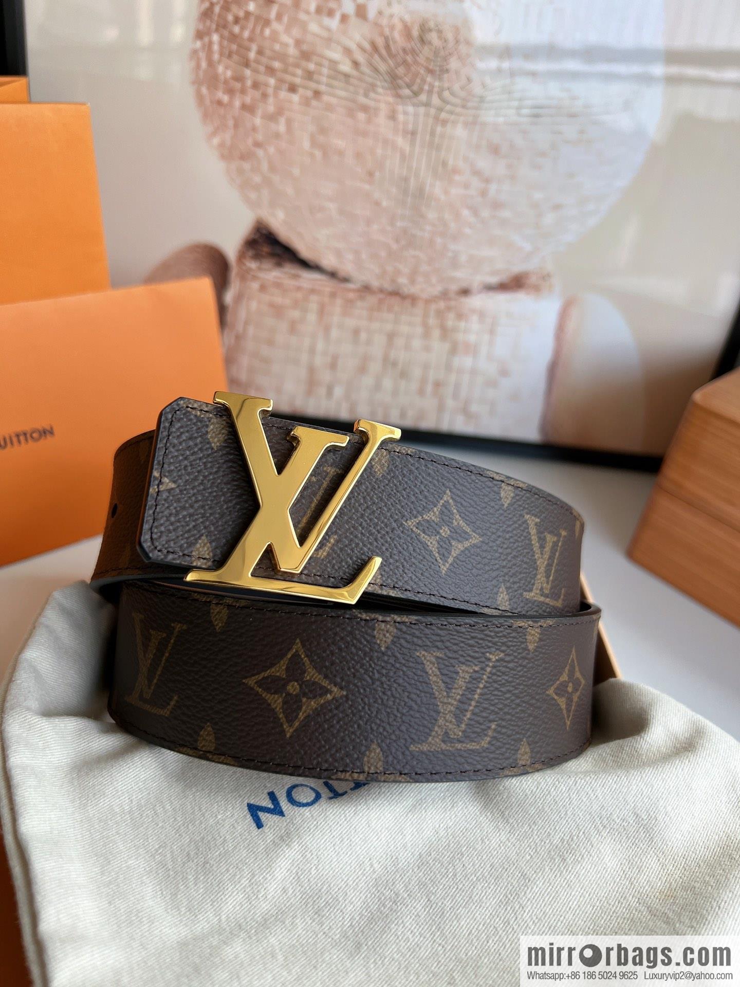 LV/Louis Vuitton 2022 new men's 40mm belt