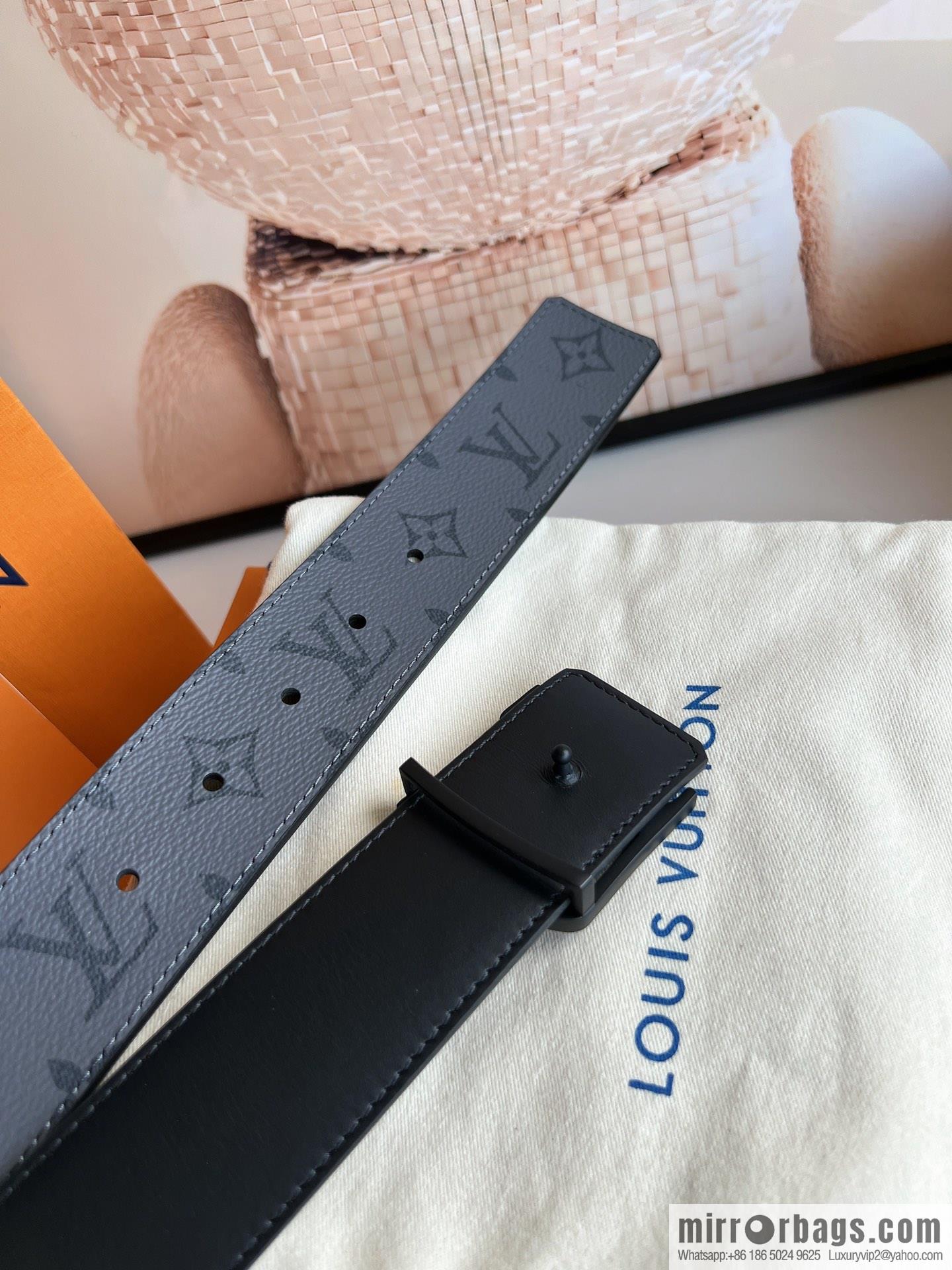 LV/Louis Vuitton 2022 new men's 40mm belt