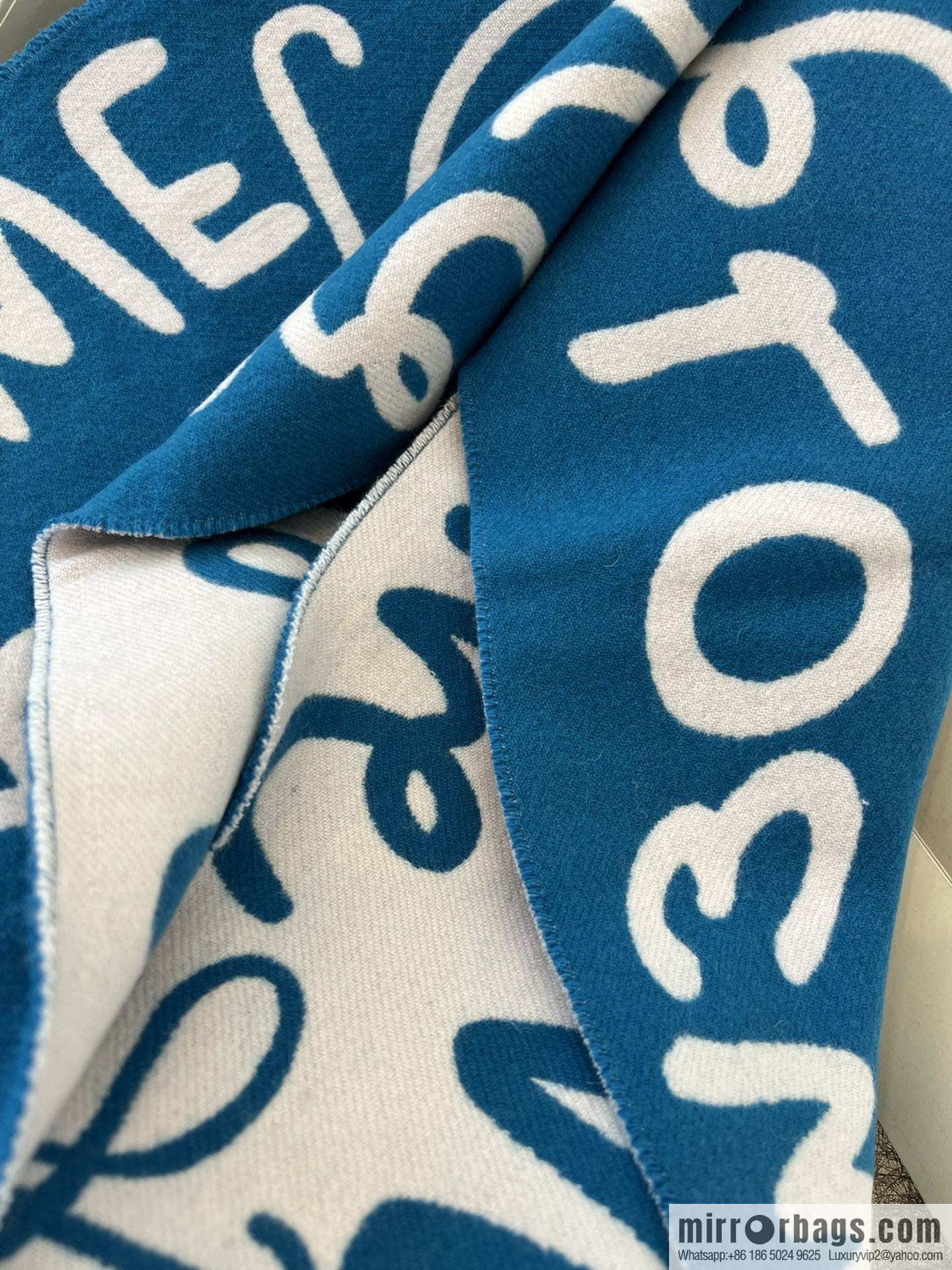 LOEWE Unisex Graffiti Double Sided Scarf