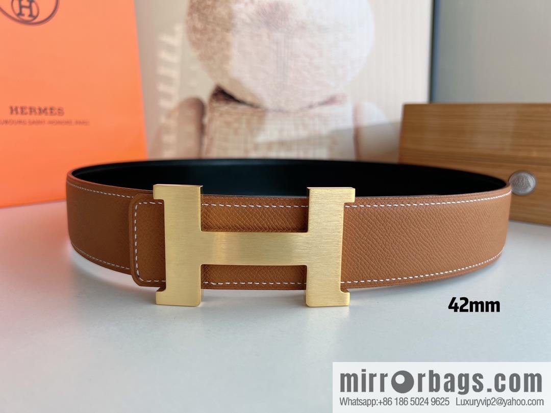 Hermes, carefully crafted 42mm men's belt