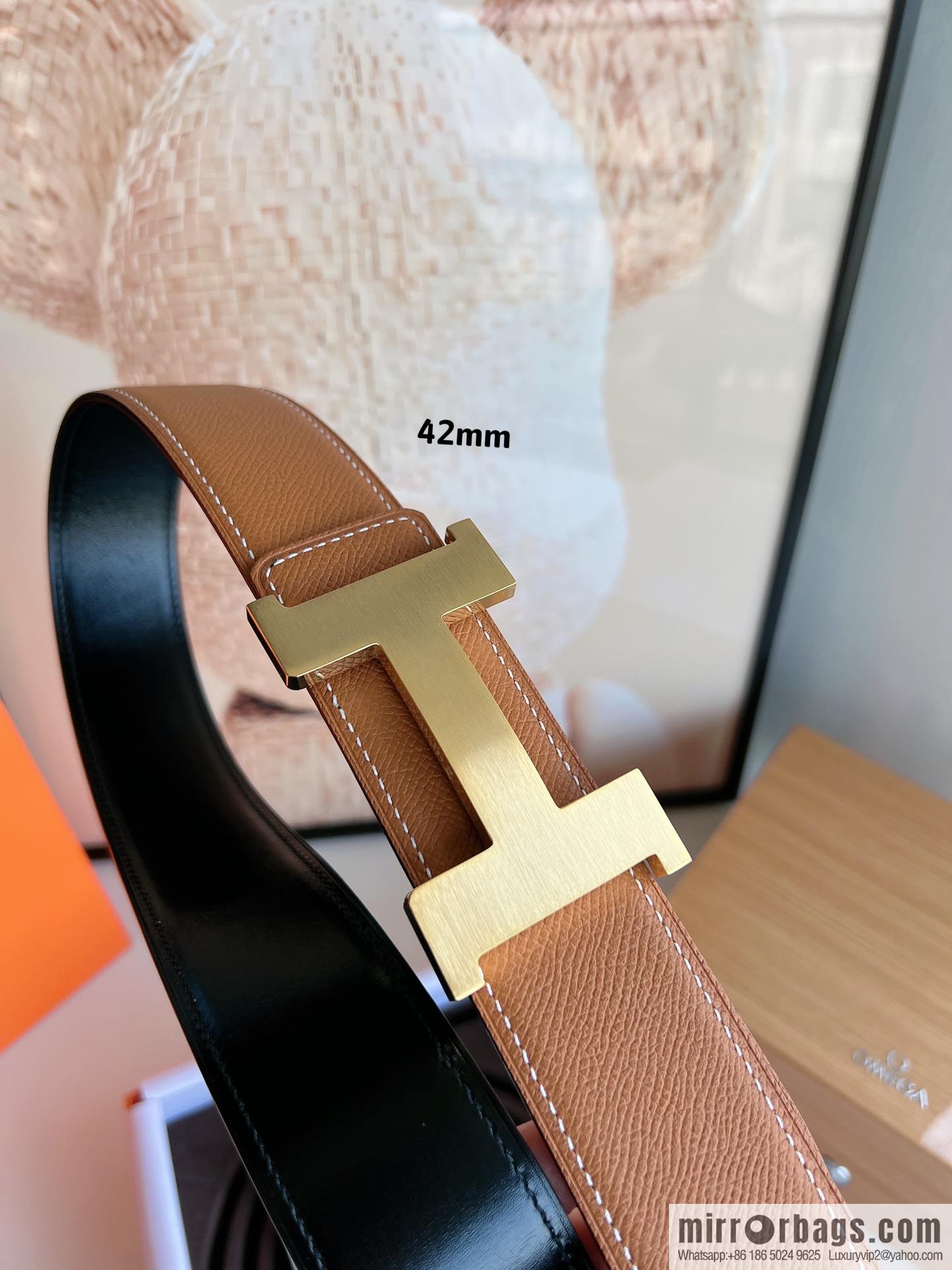 Hermes, carefully crafted 42mm men's belt
