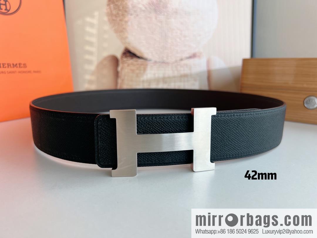 Hermes, carefully crafted 42mm men's belt