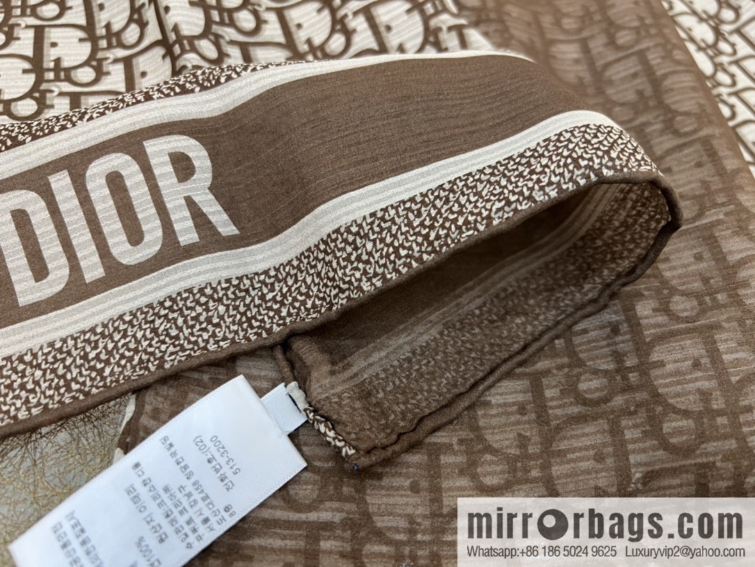Dior Oblique printed double silk towel