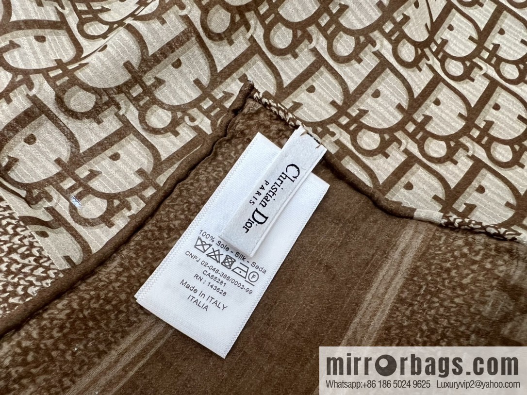 Dior Oblique printed double silk towel