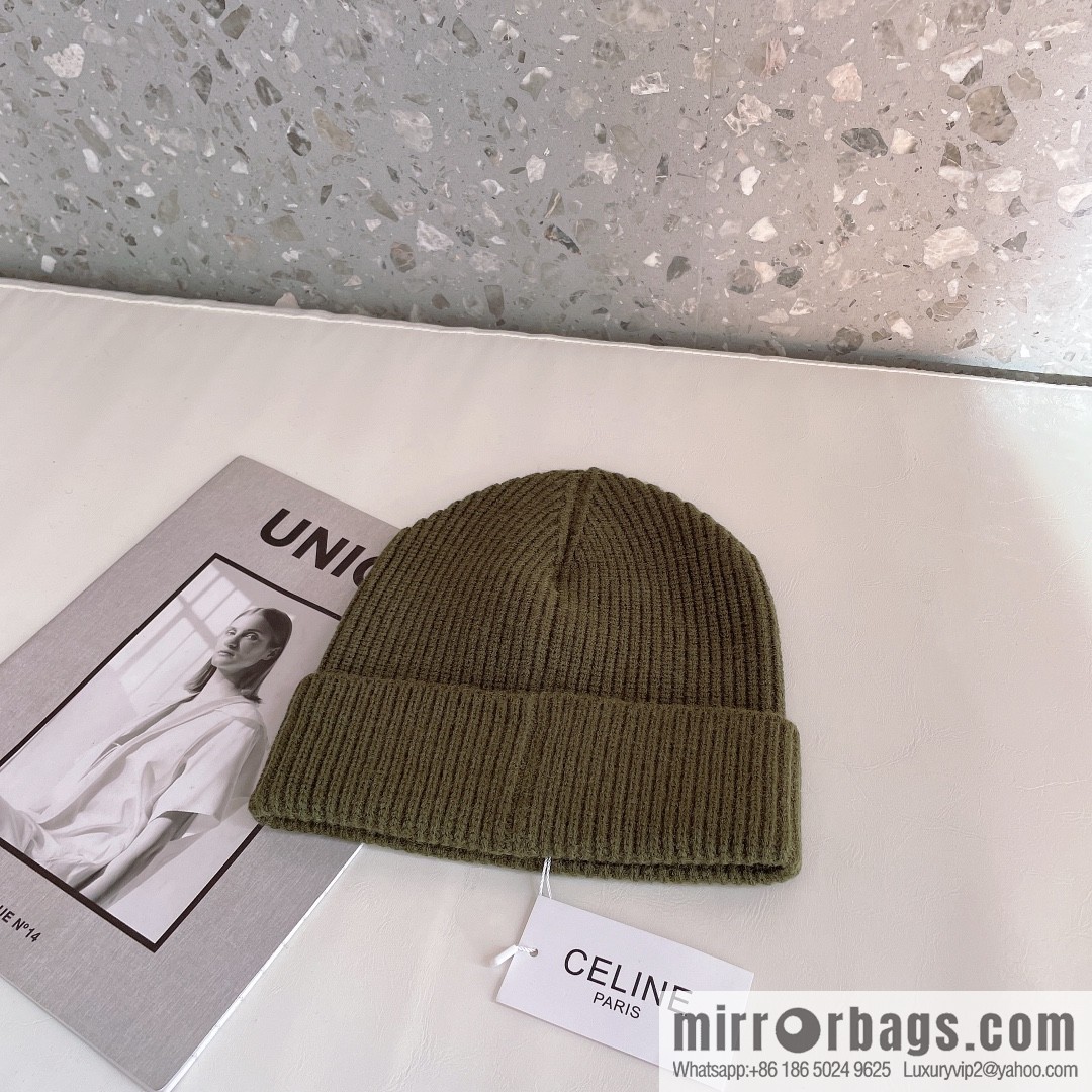 CHANEL CHANEL sequined alphabet knitted wool hat
