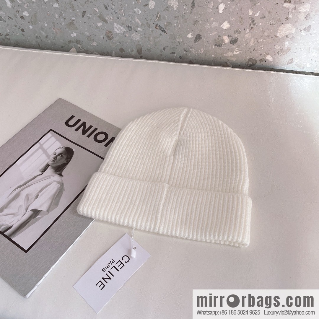 CHANEL CHANEL sequined alphabet knitted wool hat
