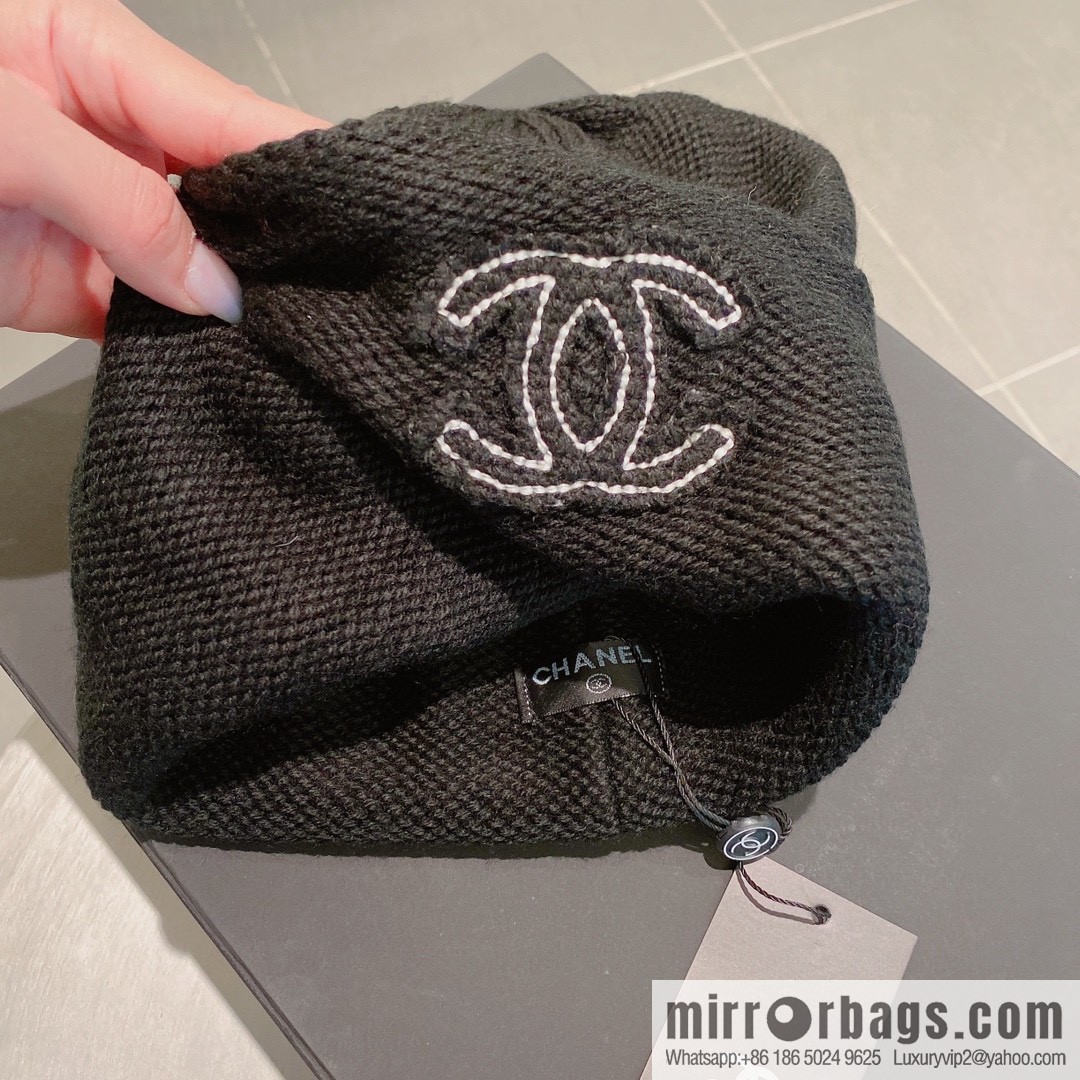 Chanel 2022 autumn and winter new wool knitted wool hat