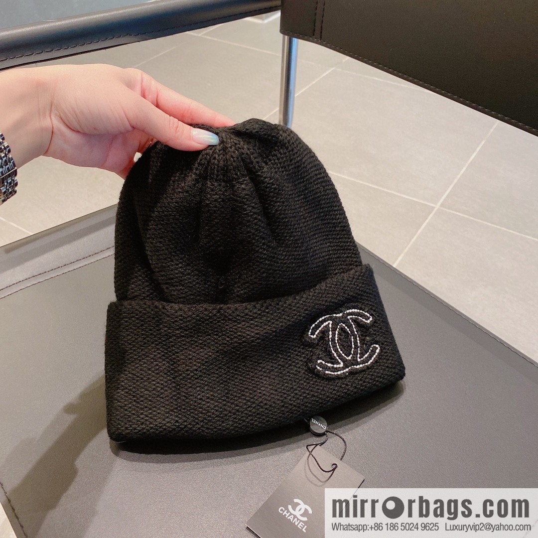 Chanel 2022 autumn and winter new wool knitted wool hat