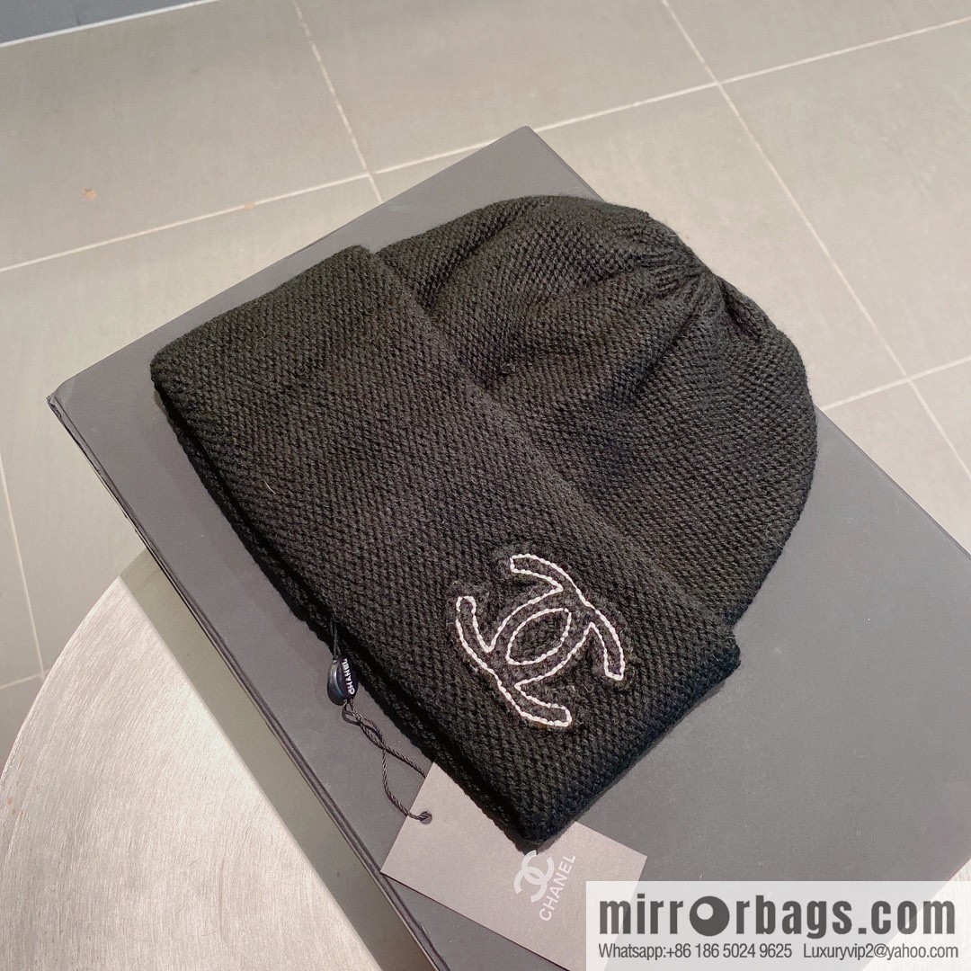 Chanel 2022 autumn and winter new wool knitted wool hat