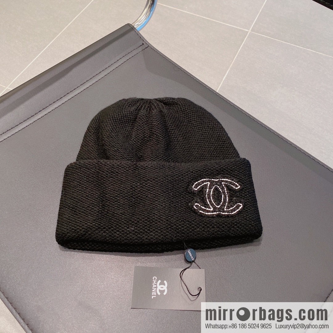 Chanel 2022 autumn and winter new wool knitted wool hat