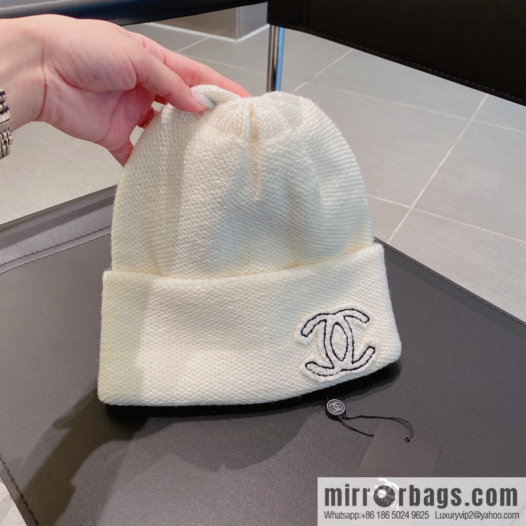 Chanel 2022 autumn and winter new wool knitted wool hat