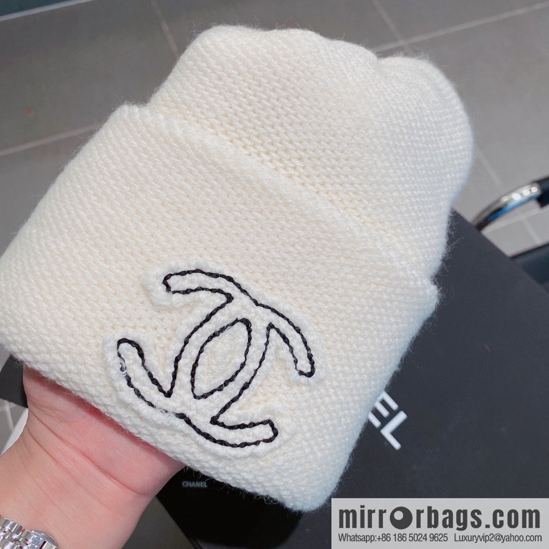 Chanel 2022 autumn and winter new wool knitted wool hat