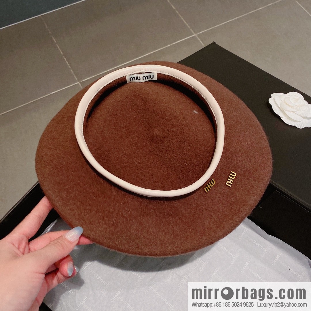 Miumiu 2022 autumn and winter new wool beret