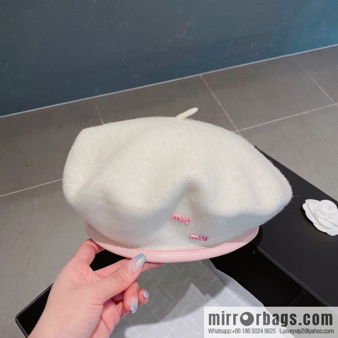 Miumiu 2022 autumn and winter new wool beret