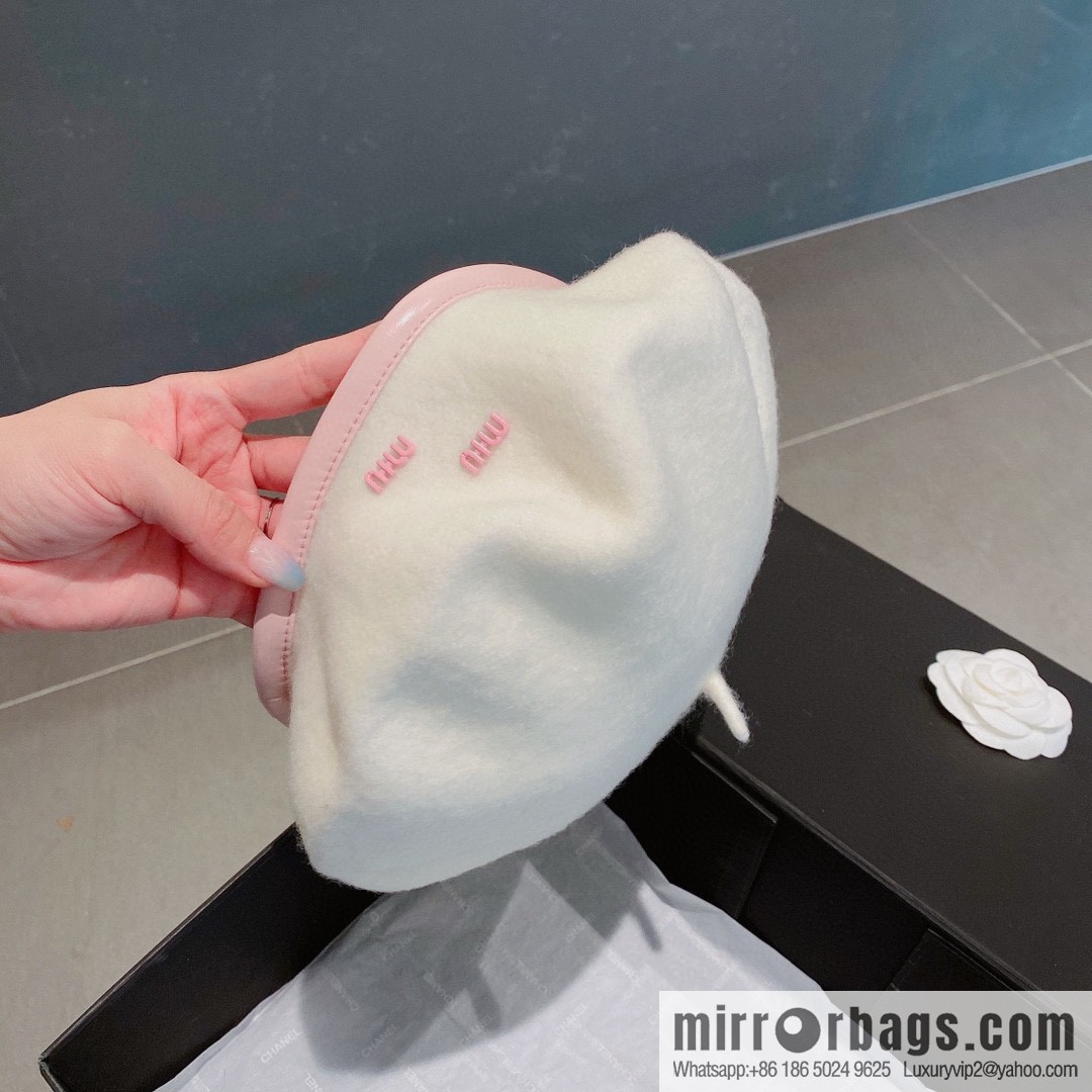 Miumiu 2022 autumn and winter new wool beret