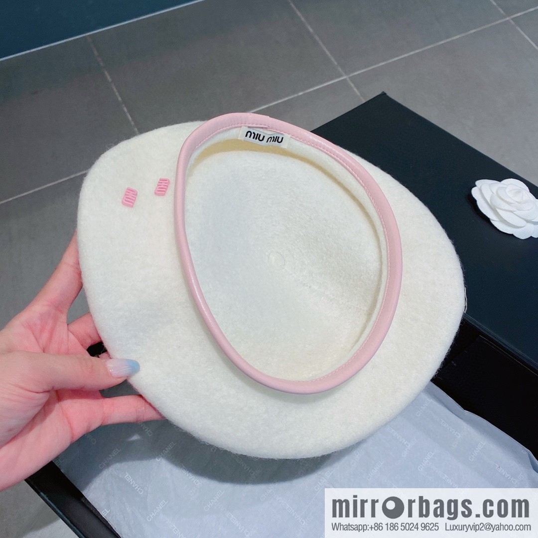 Miumiu 2022 autumn and winter new wool beret