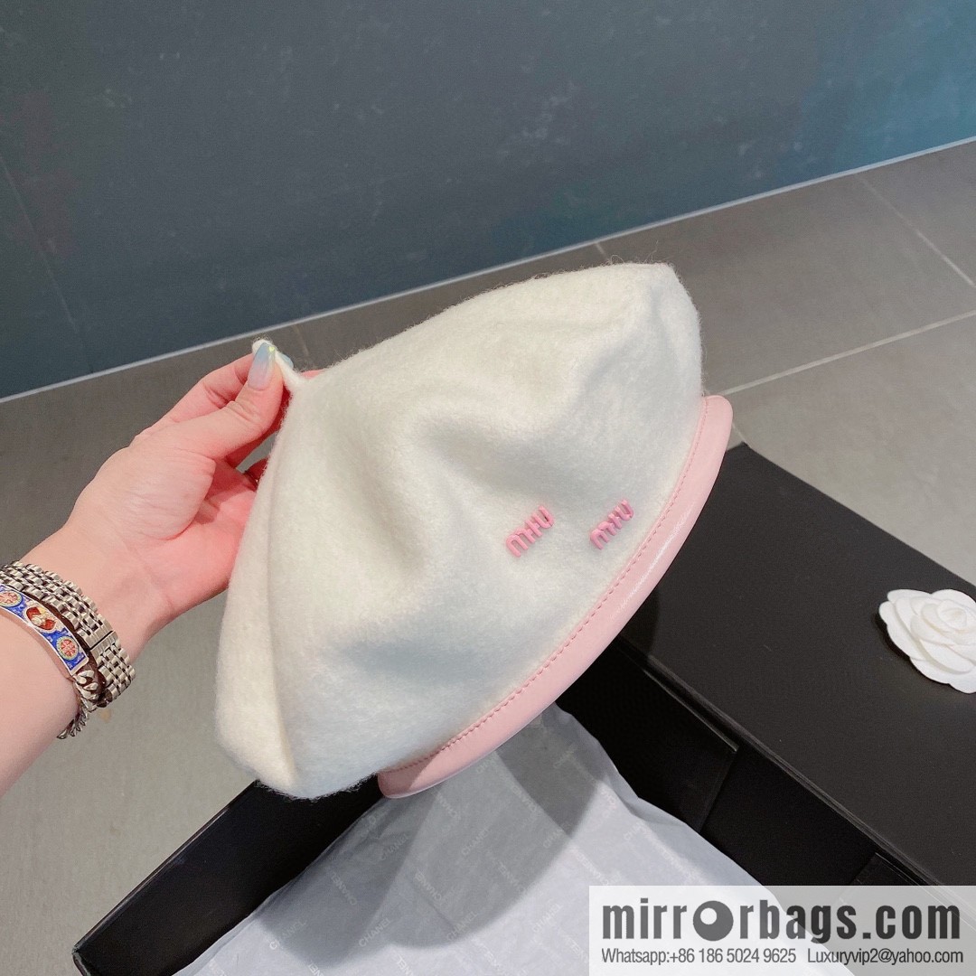 Miumiu 2022 autumn and winter new wool beret
