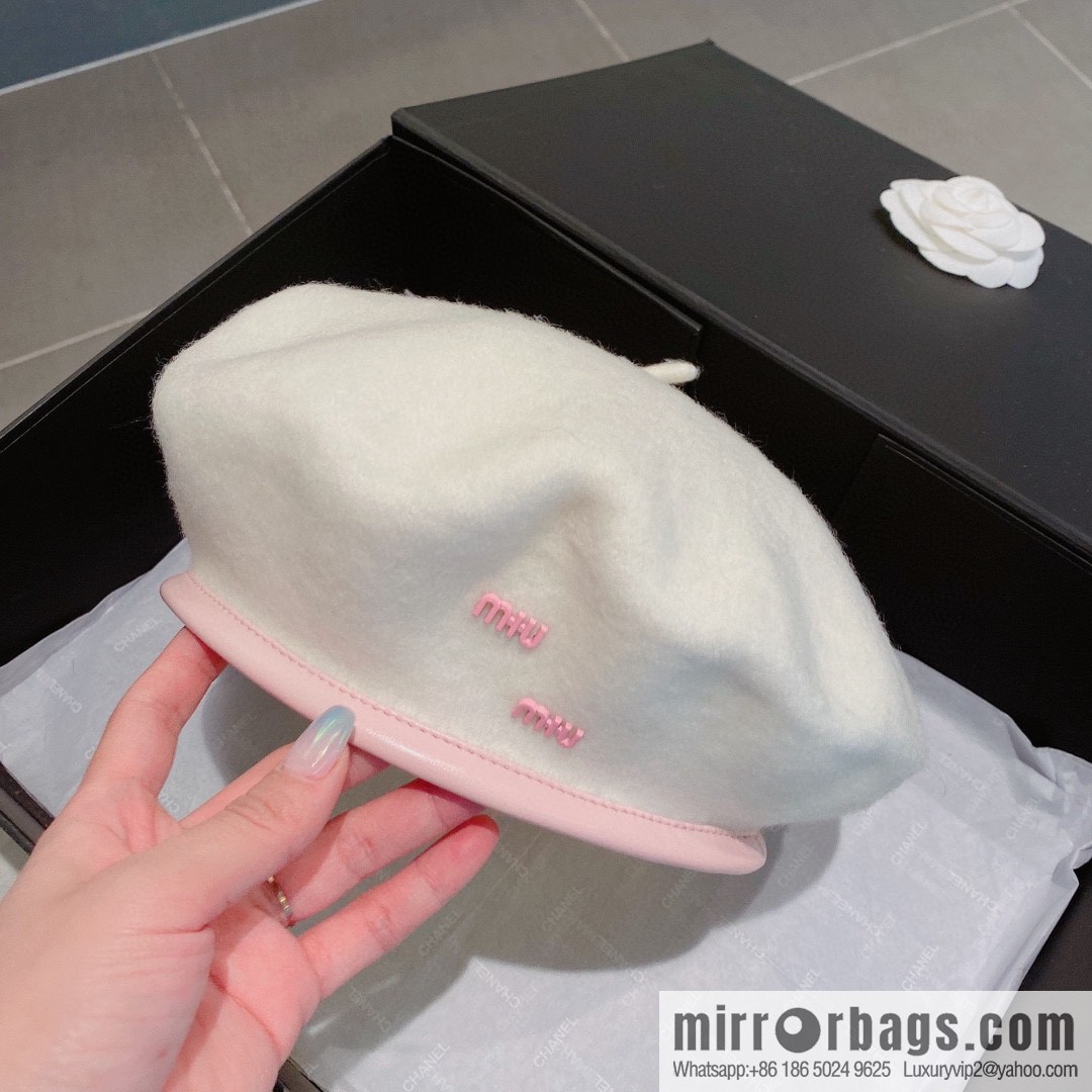 Miumiu 2022 autumn and winter new wool beret