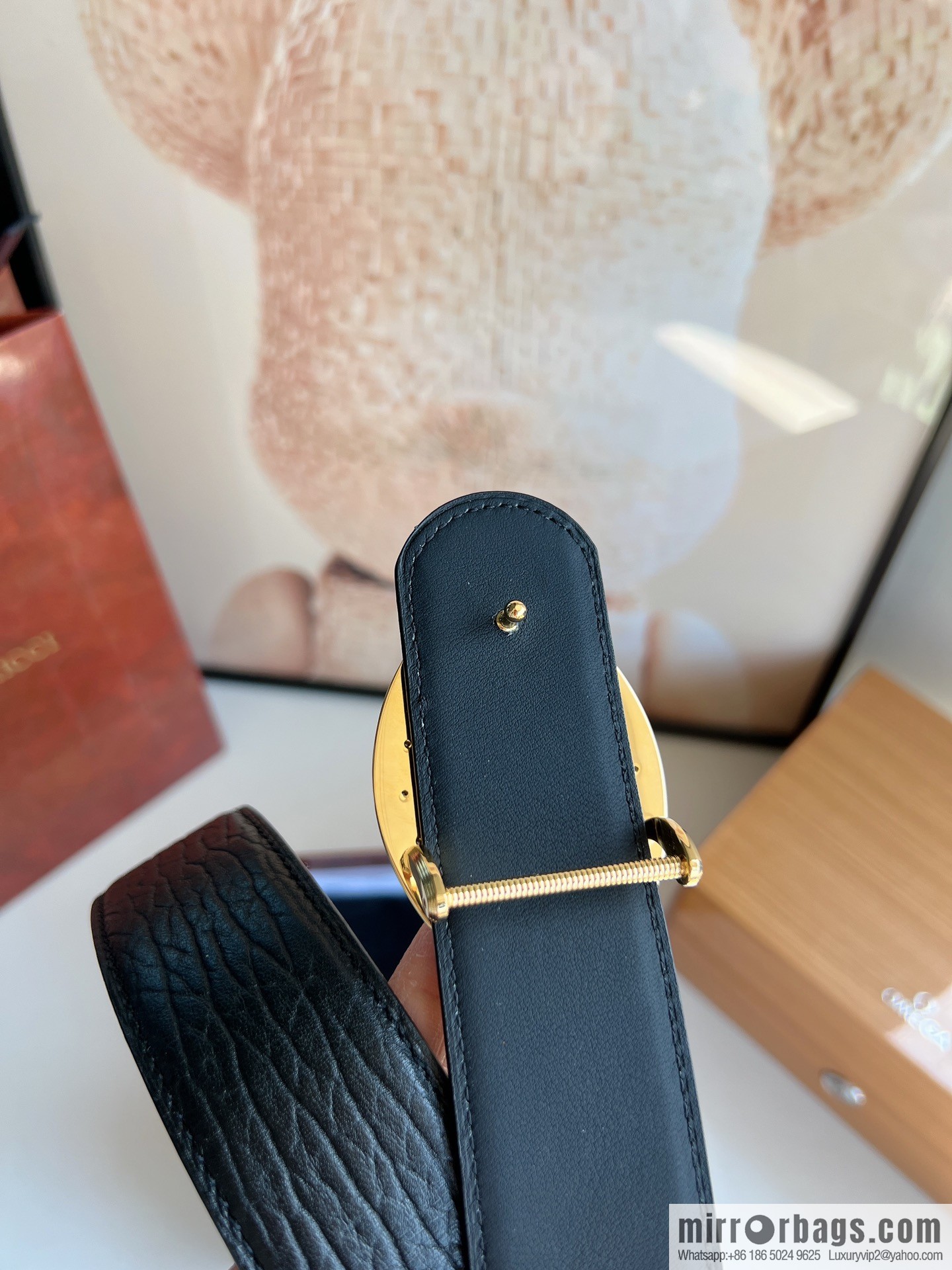 STEFANO RICCI STEFANO RICCI STEFANO LAWNICH Classic Stainless Steel Eagle 🦅 Logo Wear Metal Buckle Top Cowhide Belt 3.8cm