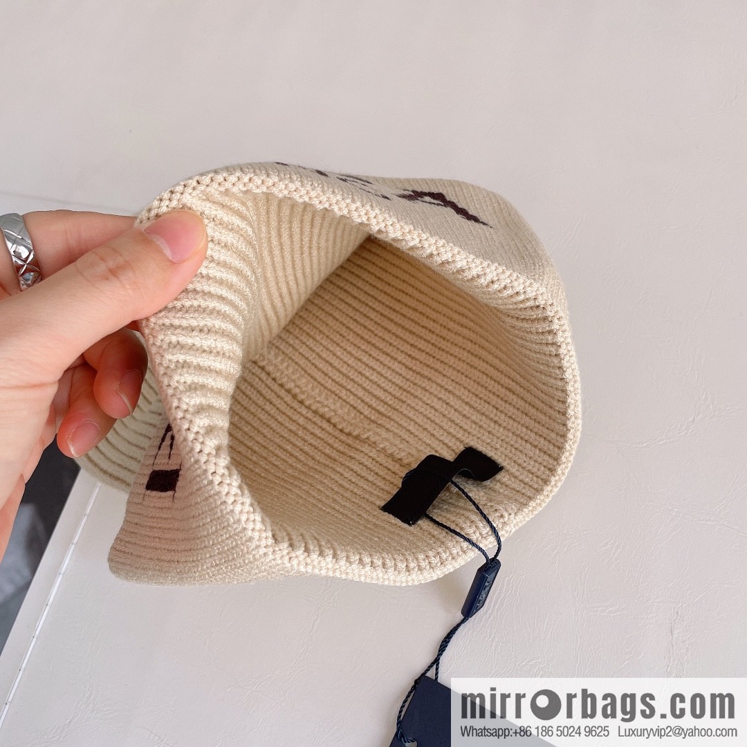 Prada official website latest wool-blend knitted hat