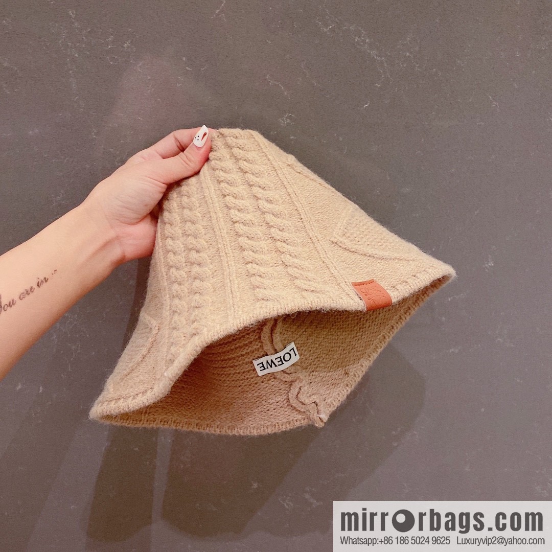 LOEWE 2022 autumn and winter new wool bucket hat