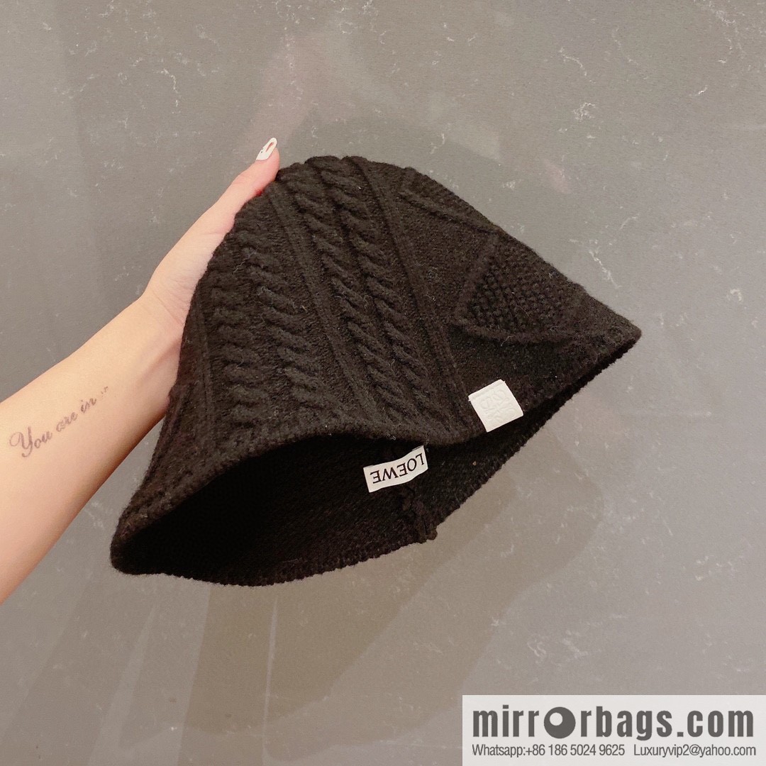 LOEWE 2022 autumn and winter new wool bucket hat
