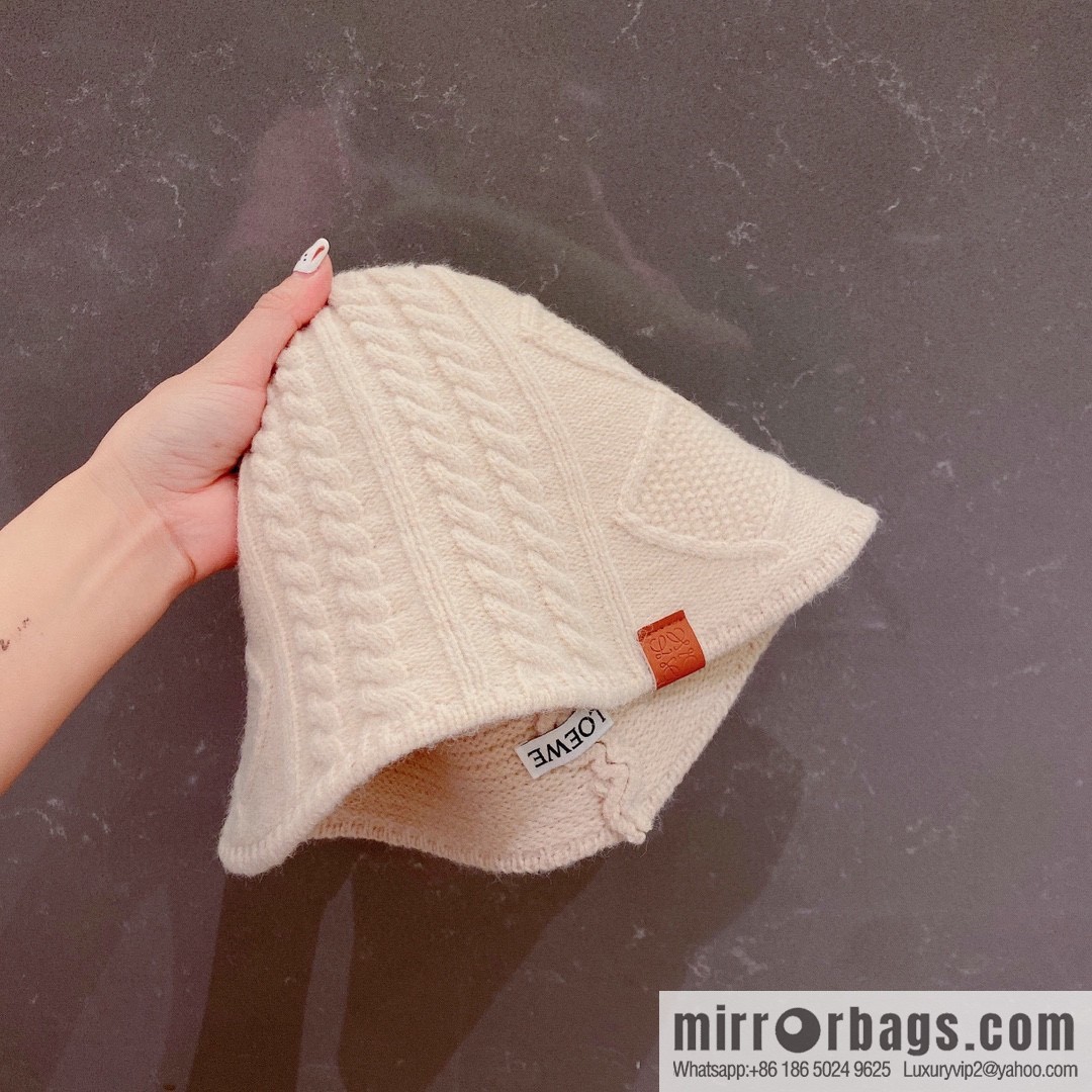 LOEWE 2022 autumn and winter new wool bucket hat